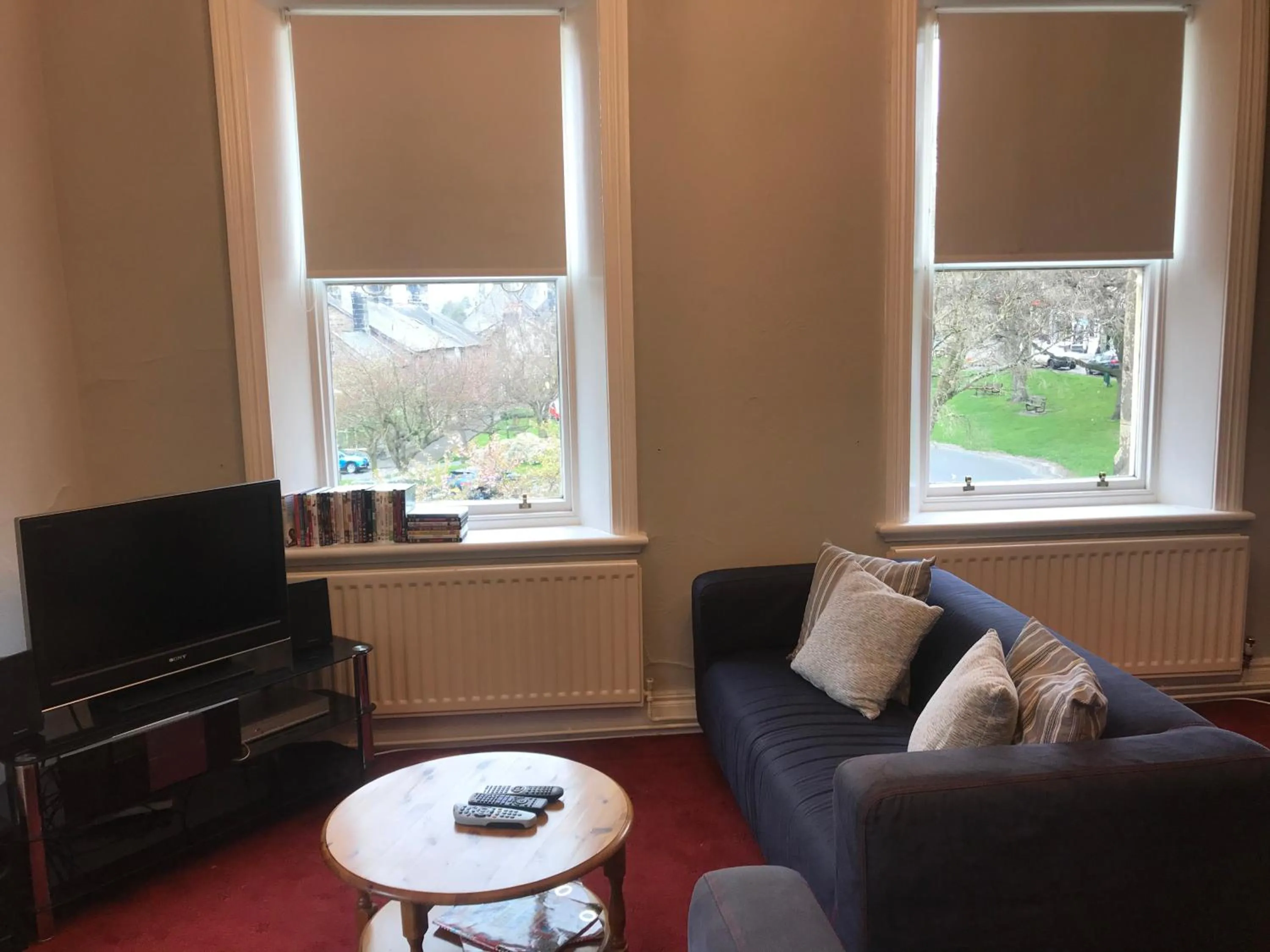 Communal lounge/ TV room in Newcastle House Rothbury