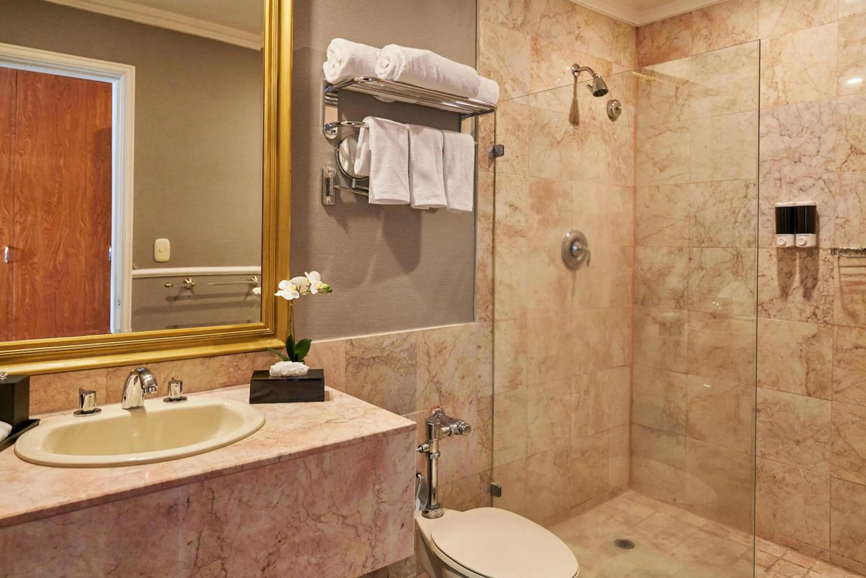 Shower in Waymore Hotel Spa & Casino