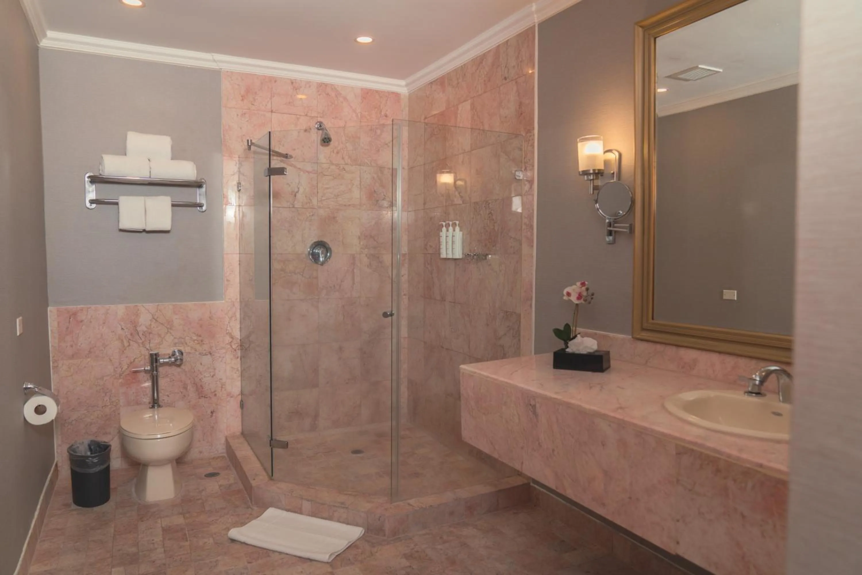 Shower in Waymore Hotel Spa & Casino