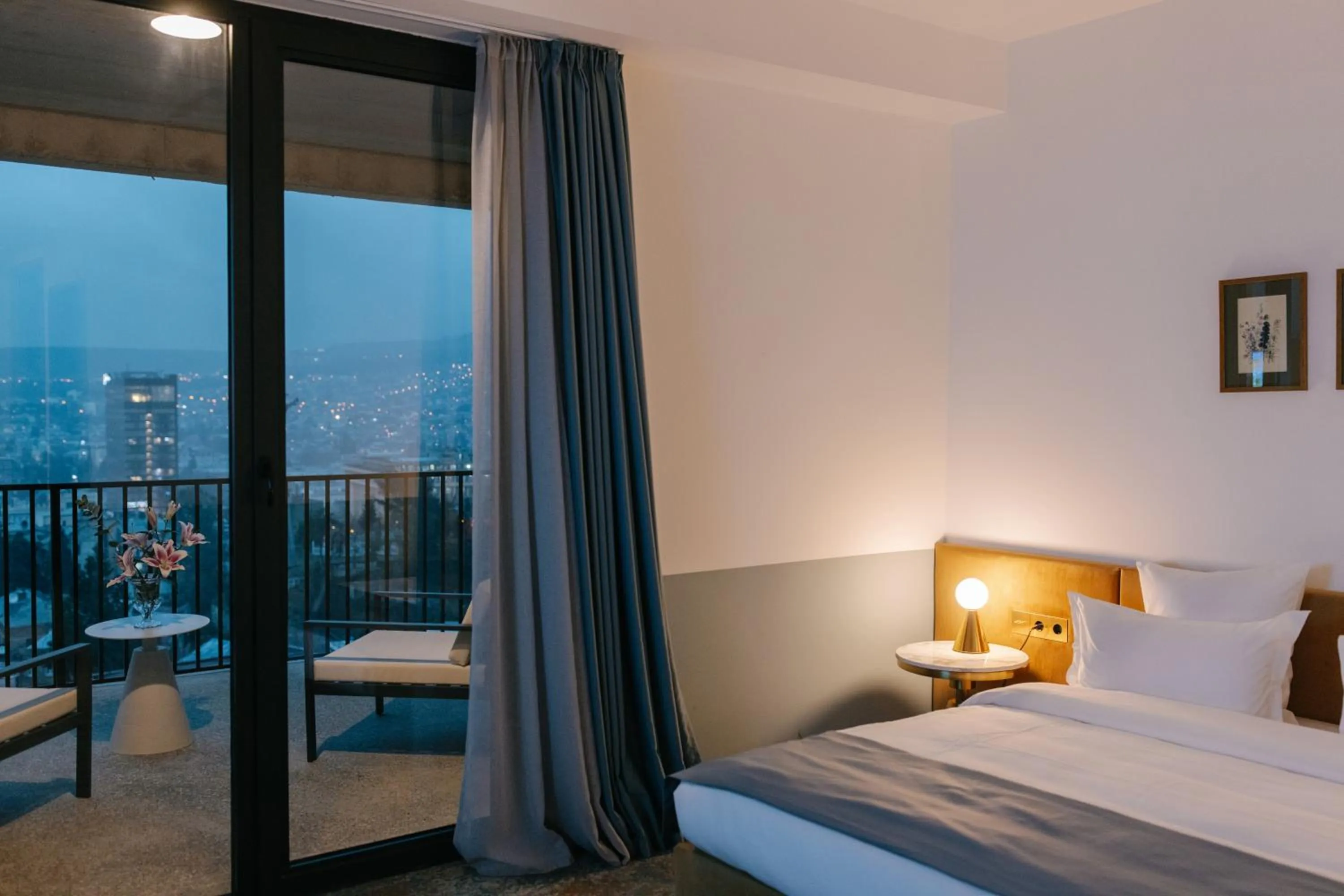 Balcony/Terrace, Bed in Castor & Pollux Hotel