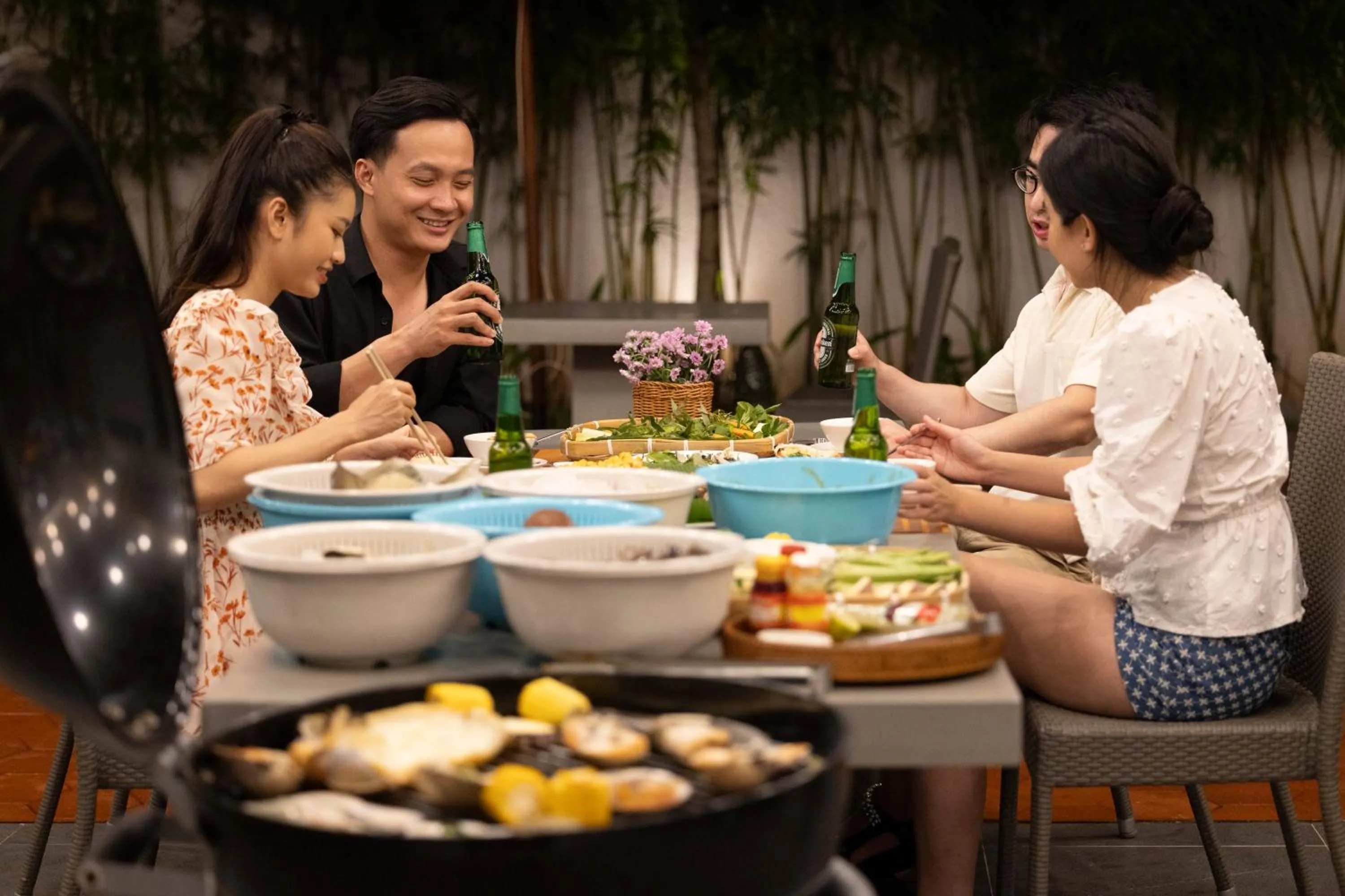 BBQ facilities in Terracotta Villa Saigon