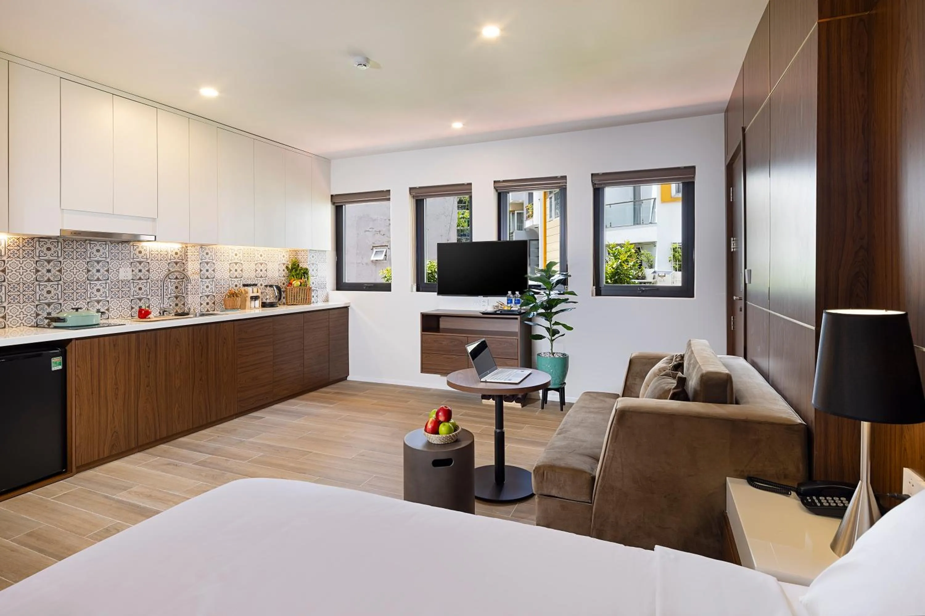 Living room, Bed in Terracotta Villa Saigon