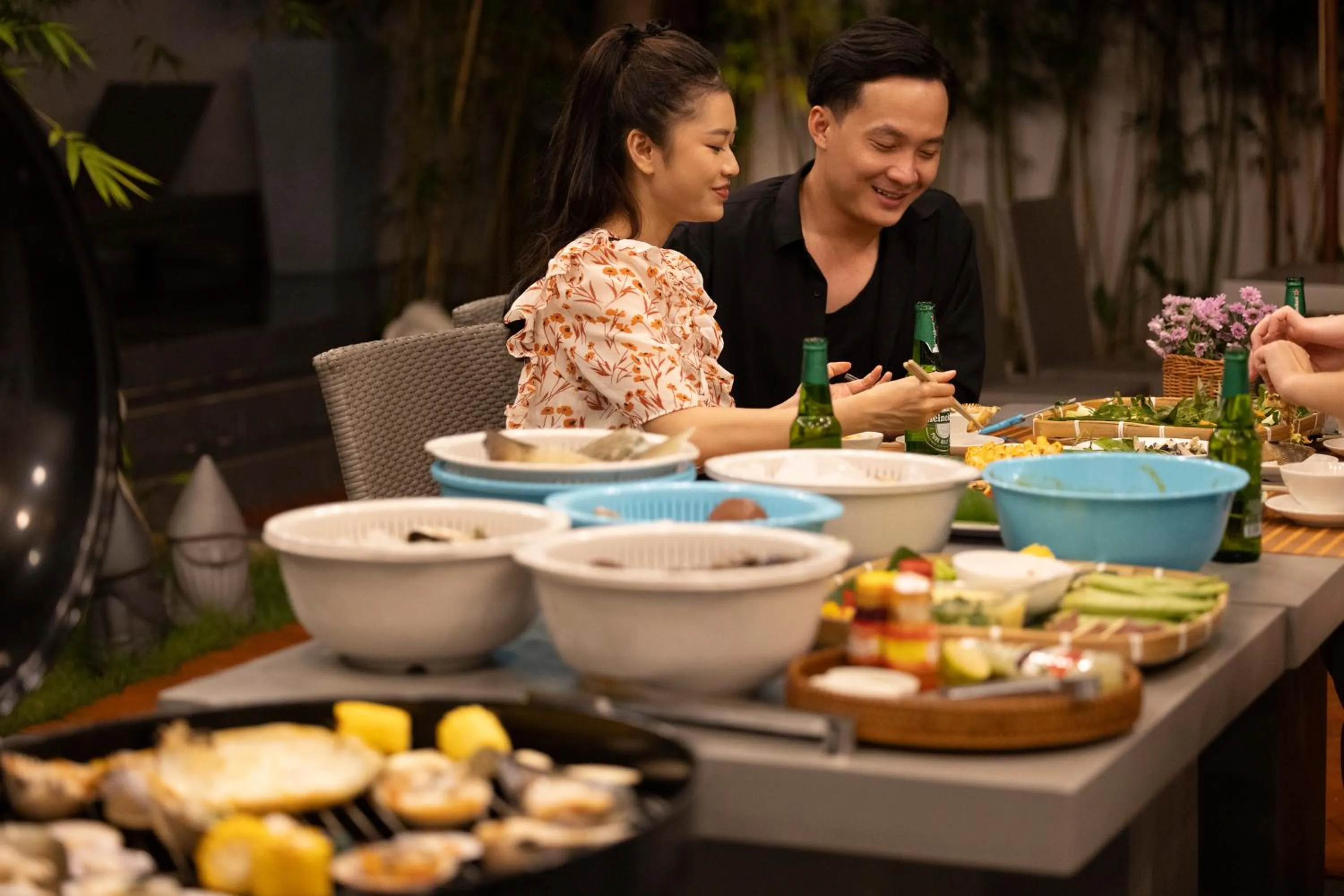 BBQ facilities in Terracotta Villa Saigon