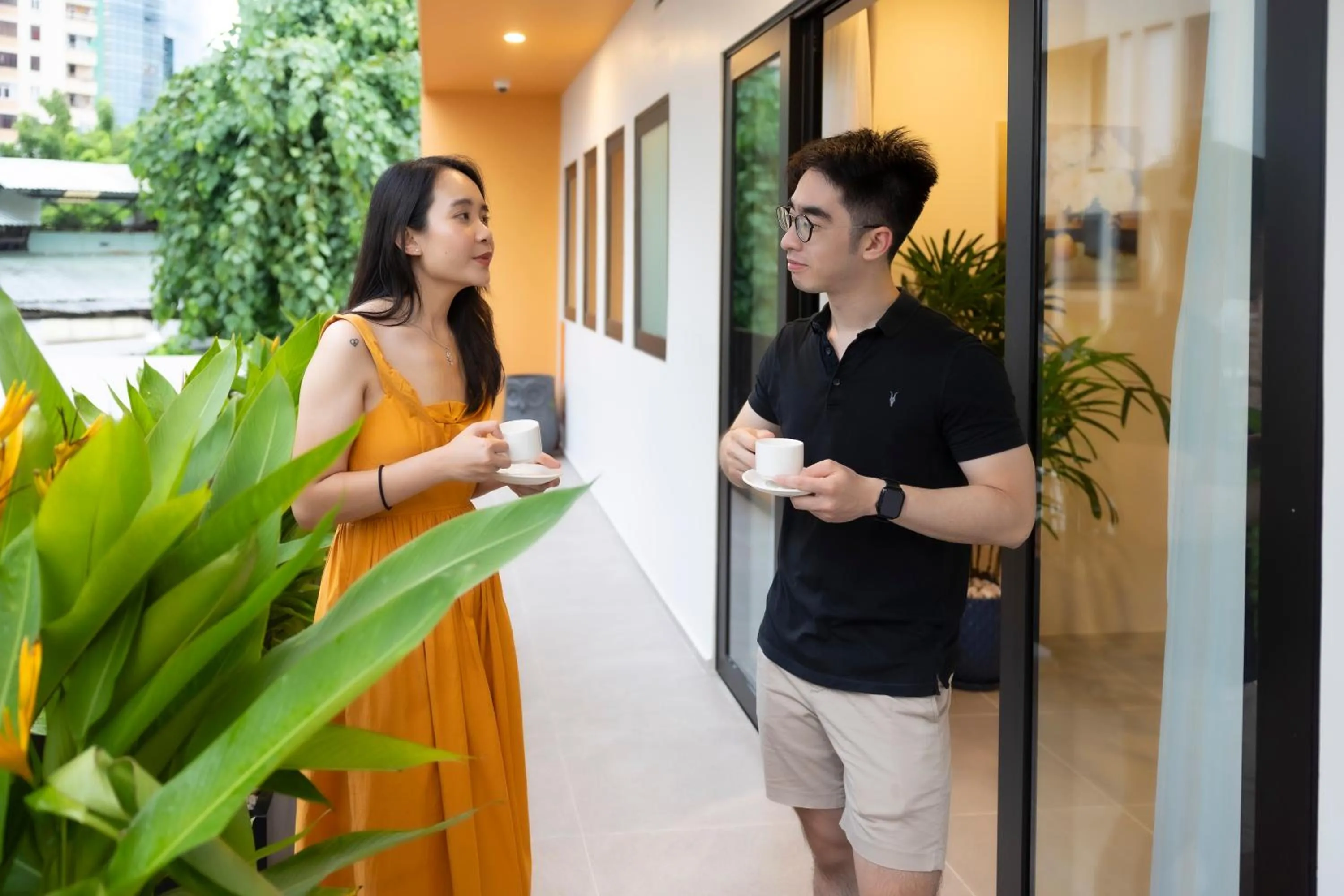 group of guests in Terracotta Villa Saigon