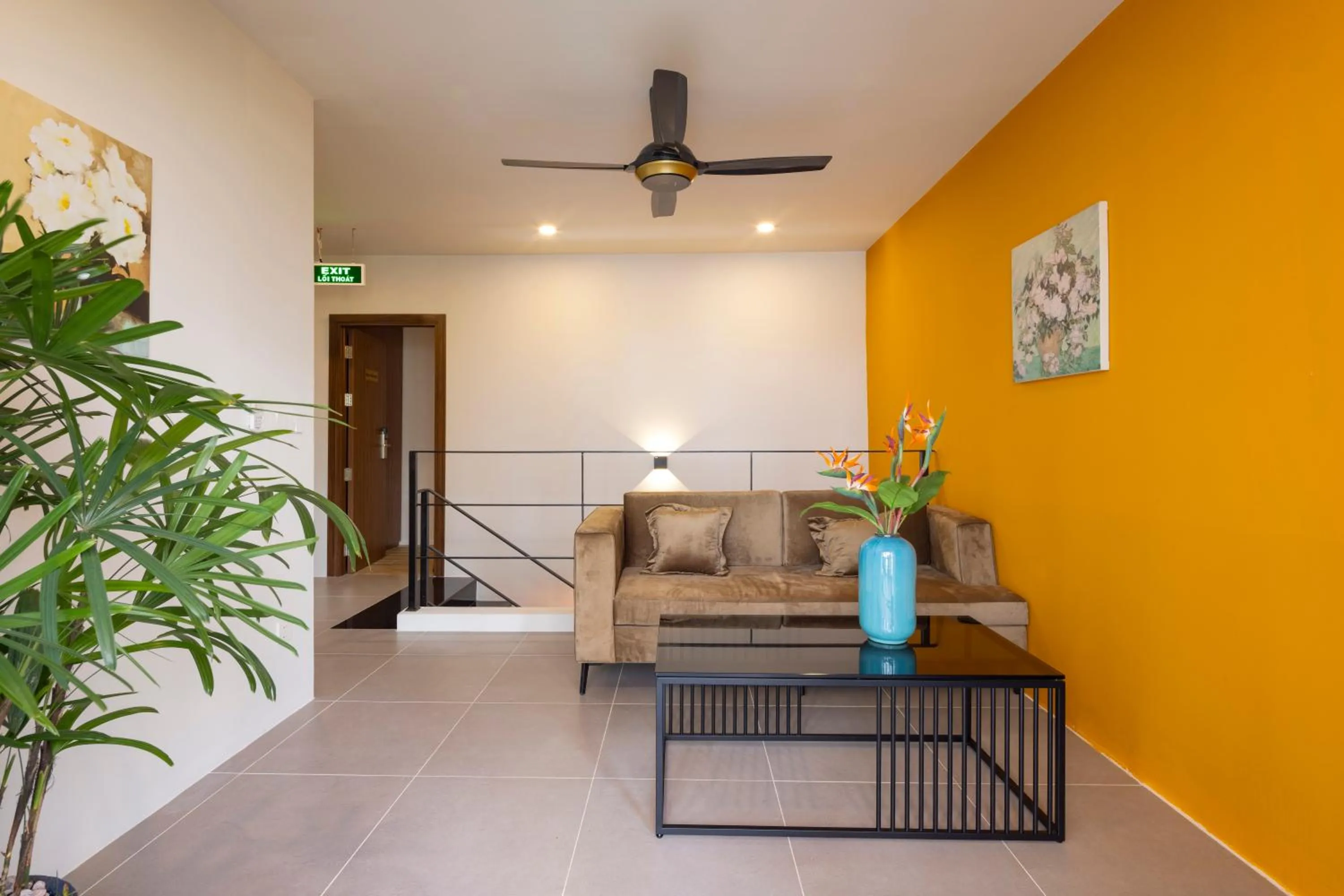 Communal lounge/ TV room in Terracotta Villa Saigon