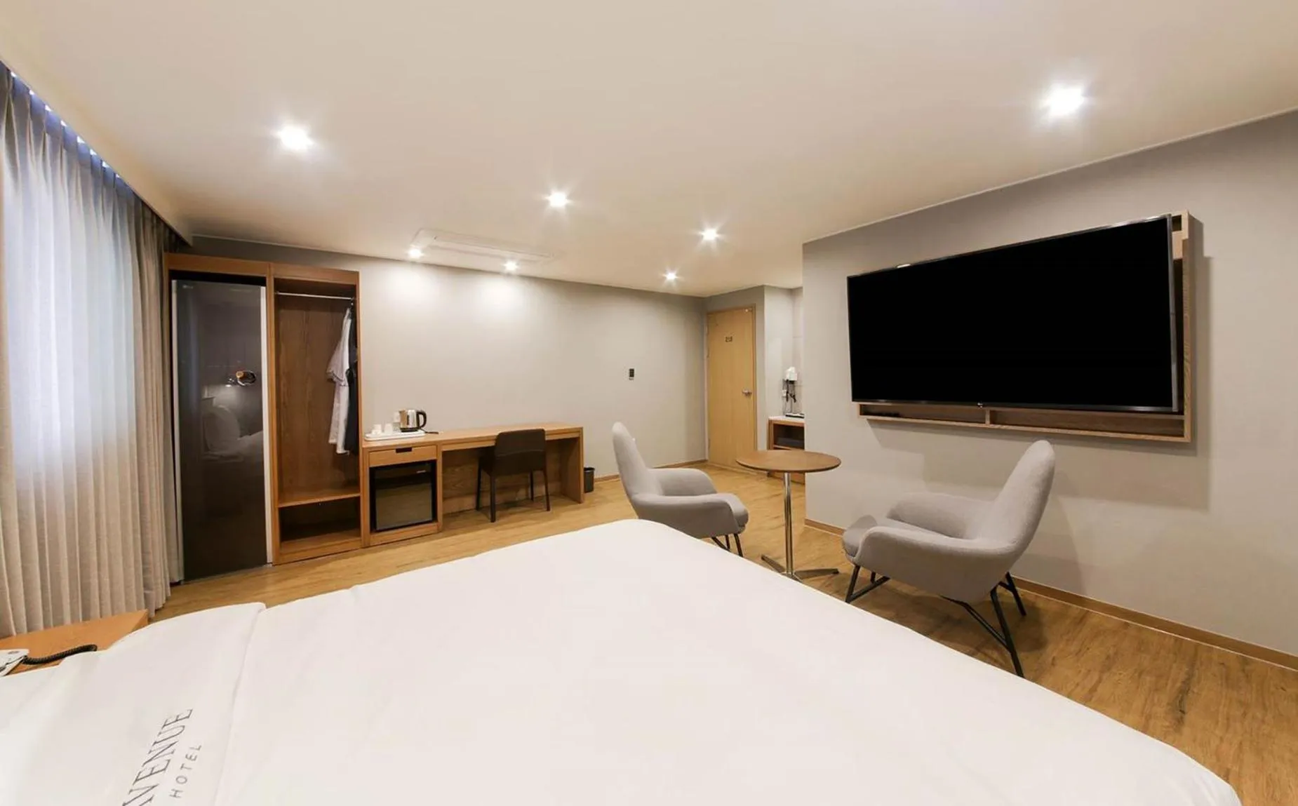 Bed in H Avenue Hotel in Gyeongju