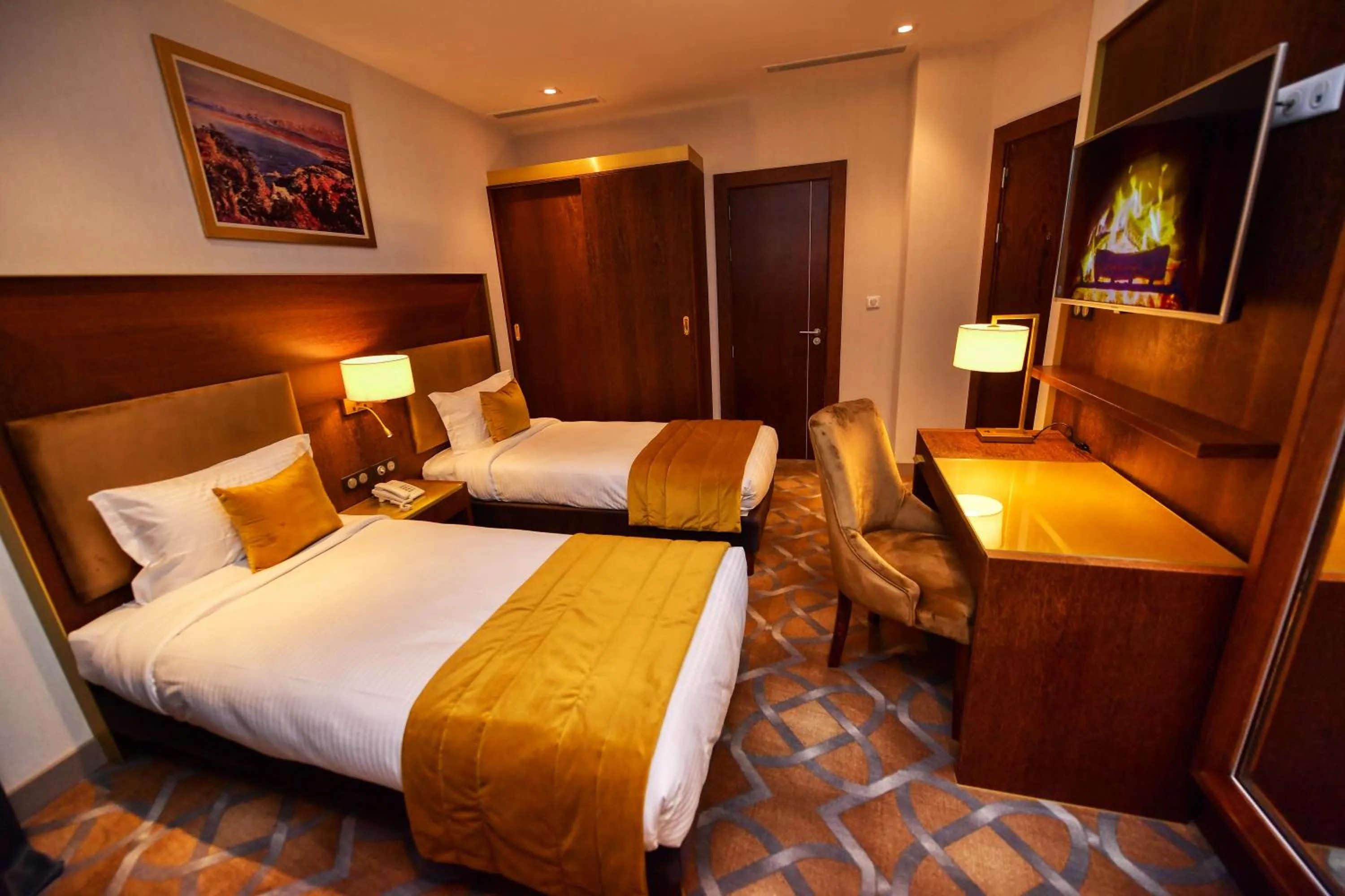 Bed in LE PALME HOTEL