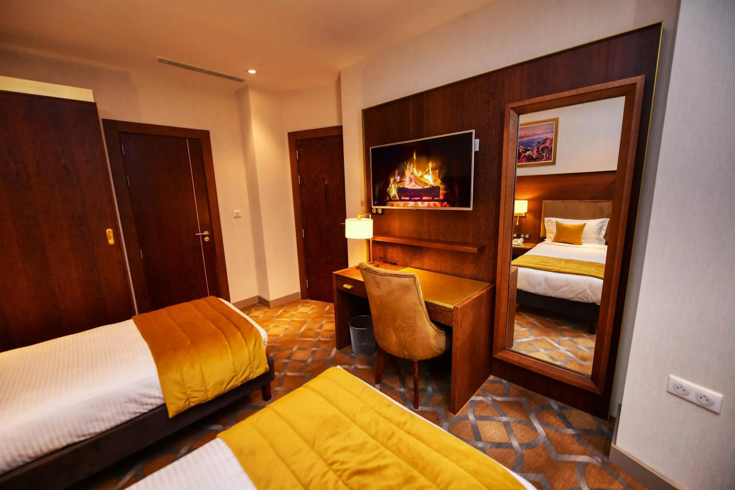 Bed in LE PALME HOTEL