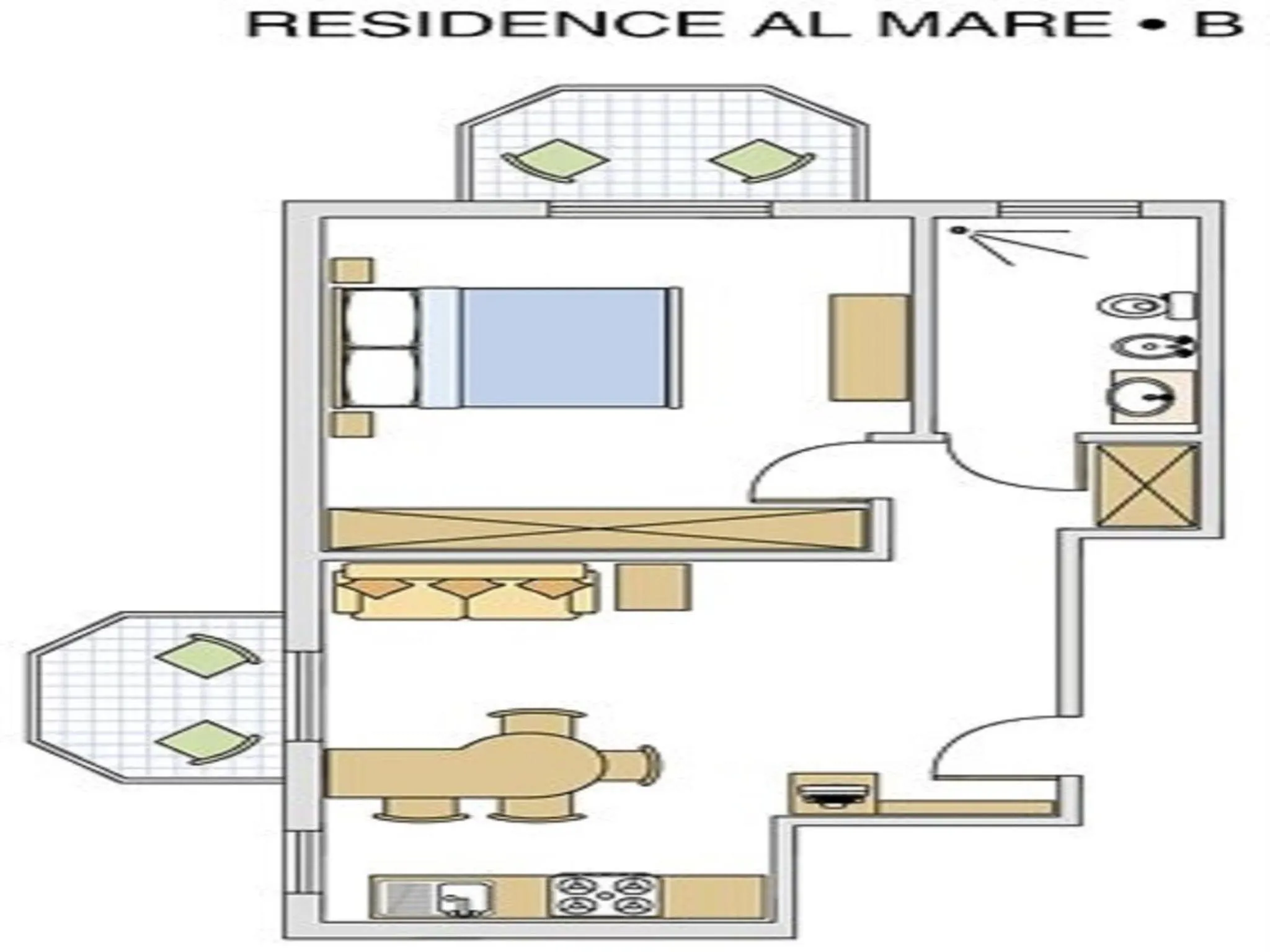 Floor plan in Hotel & Residence Al Mare