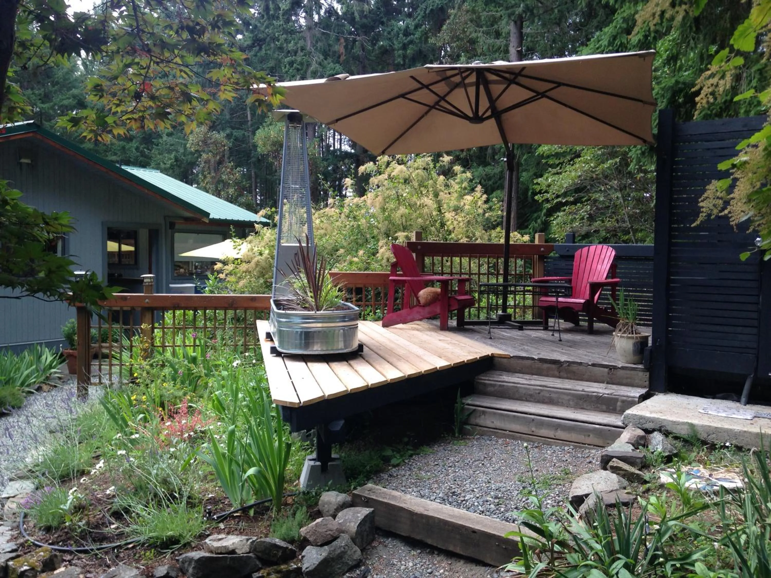 Garden in Salt Spring Carriage House B&B