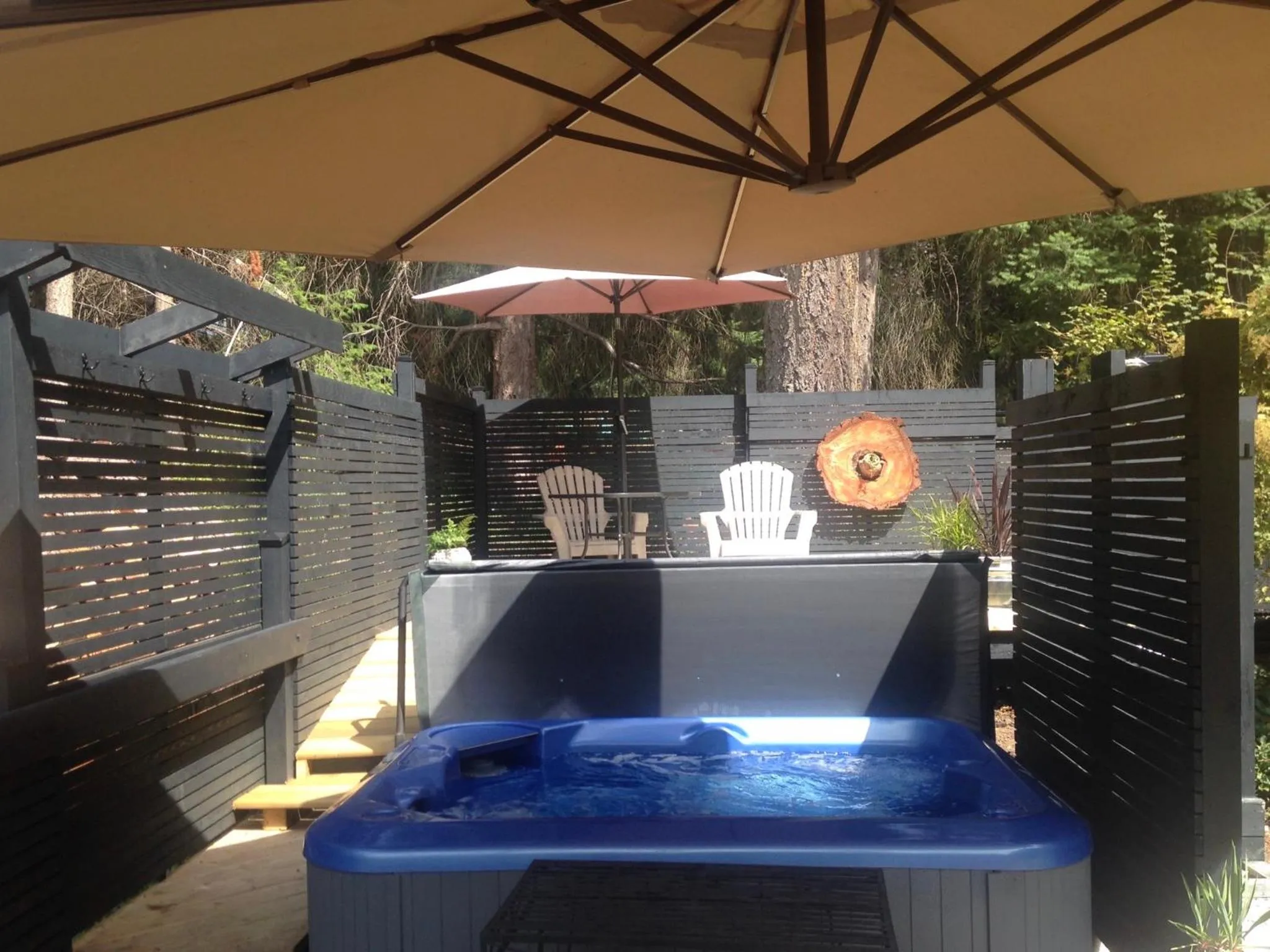 Patio in Salt Spring Carriage House B&B