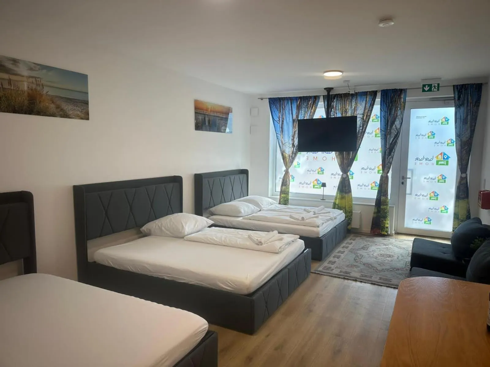 Bed in Ferienwohnung im Hamburger Straße-4