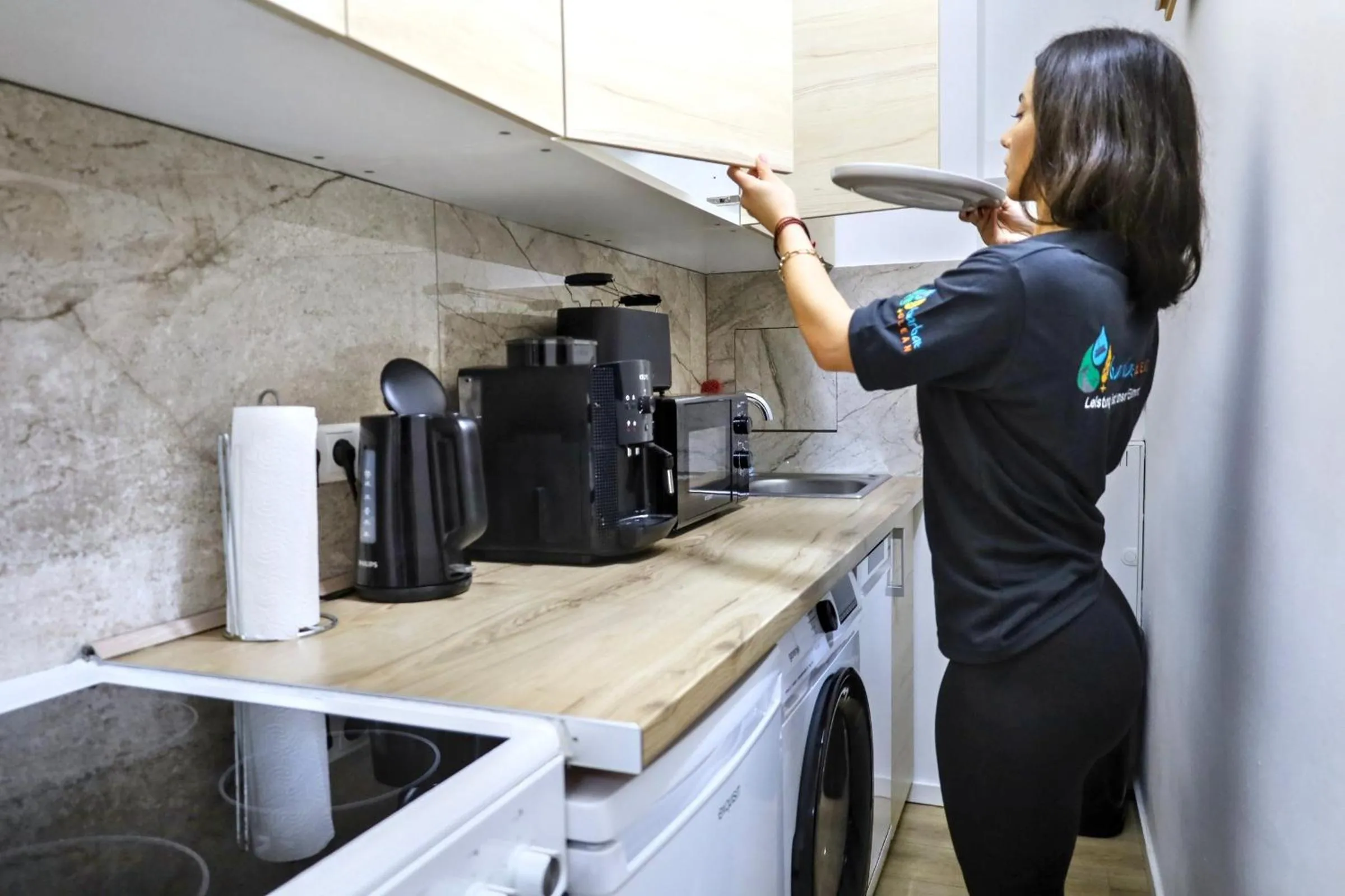 Coffee/tea facilities in Ferienwohnung im Hamburger Straße-4