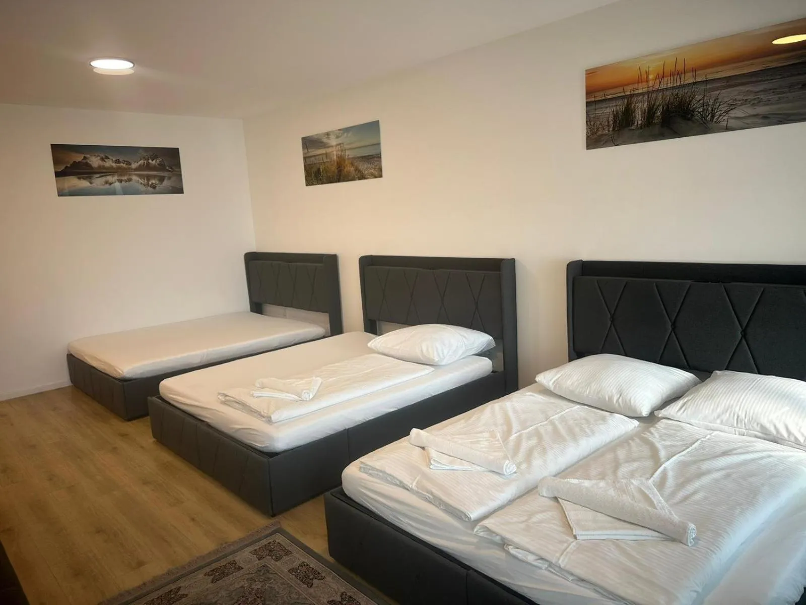 Bed in Ferienwohnung im Hamburger Straße-4