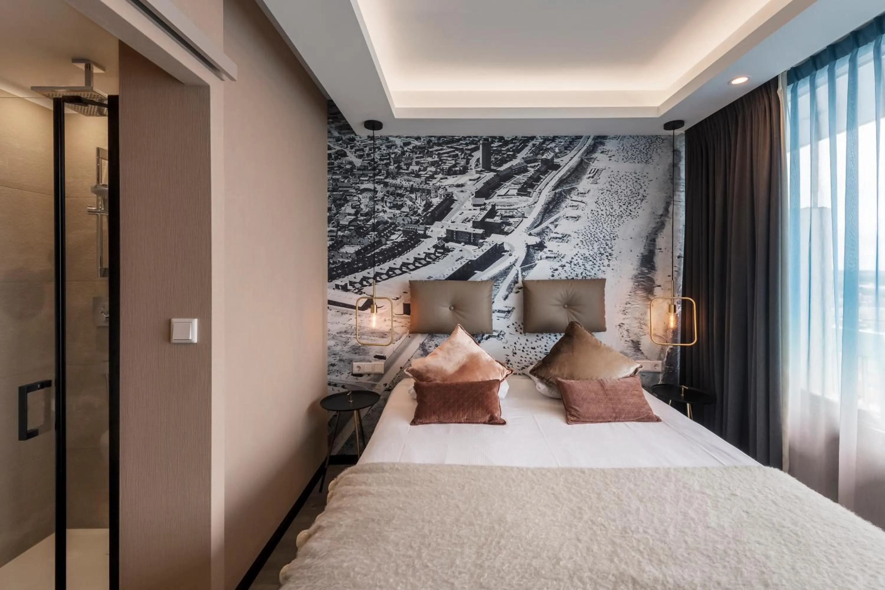 Bedroom, Bed in Palace Hotel Zandvoort