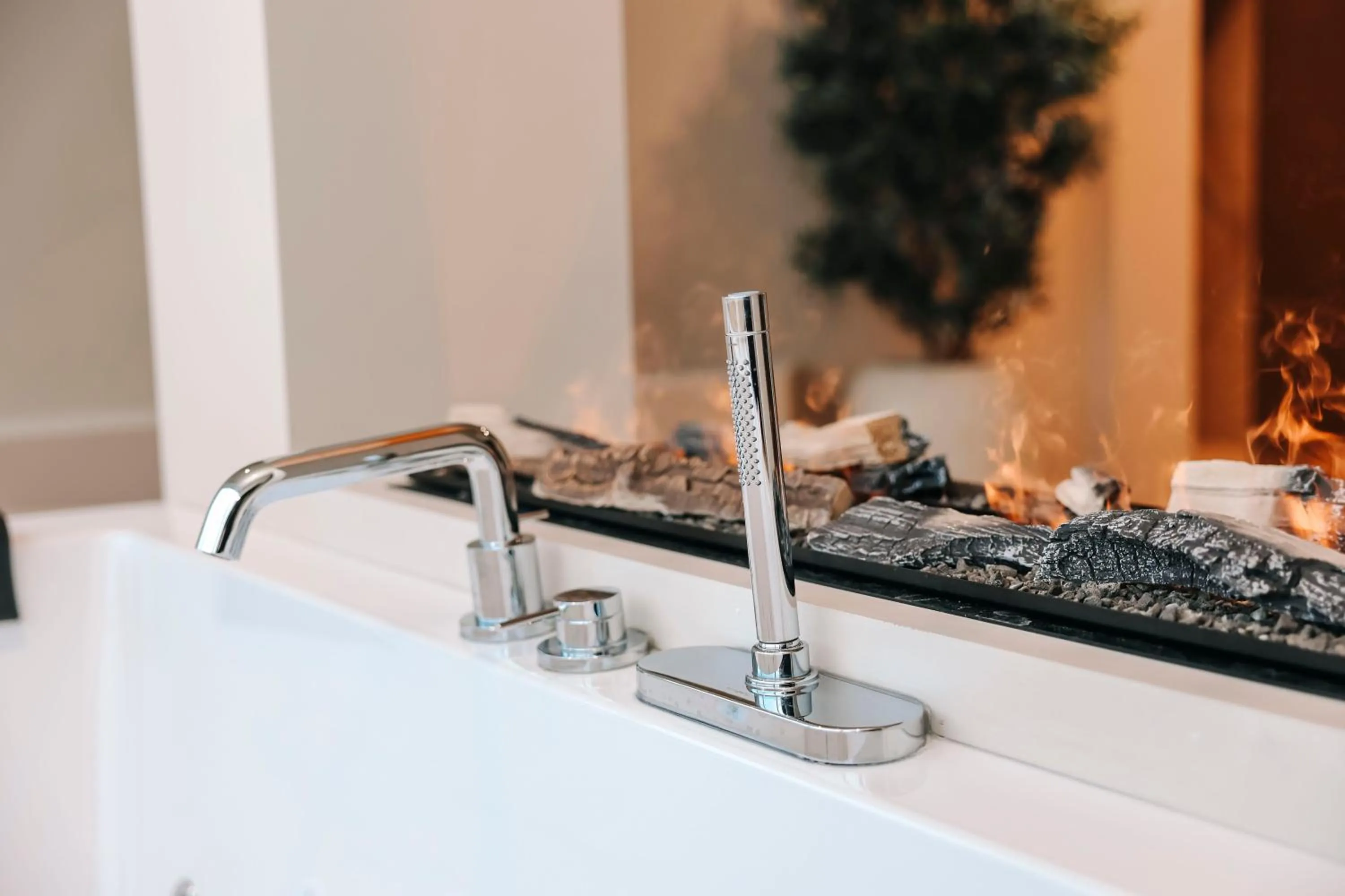 fireplace in Palace Hotel Zandvoort