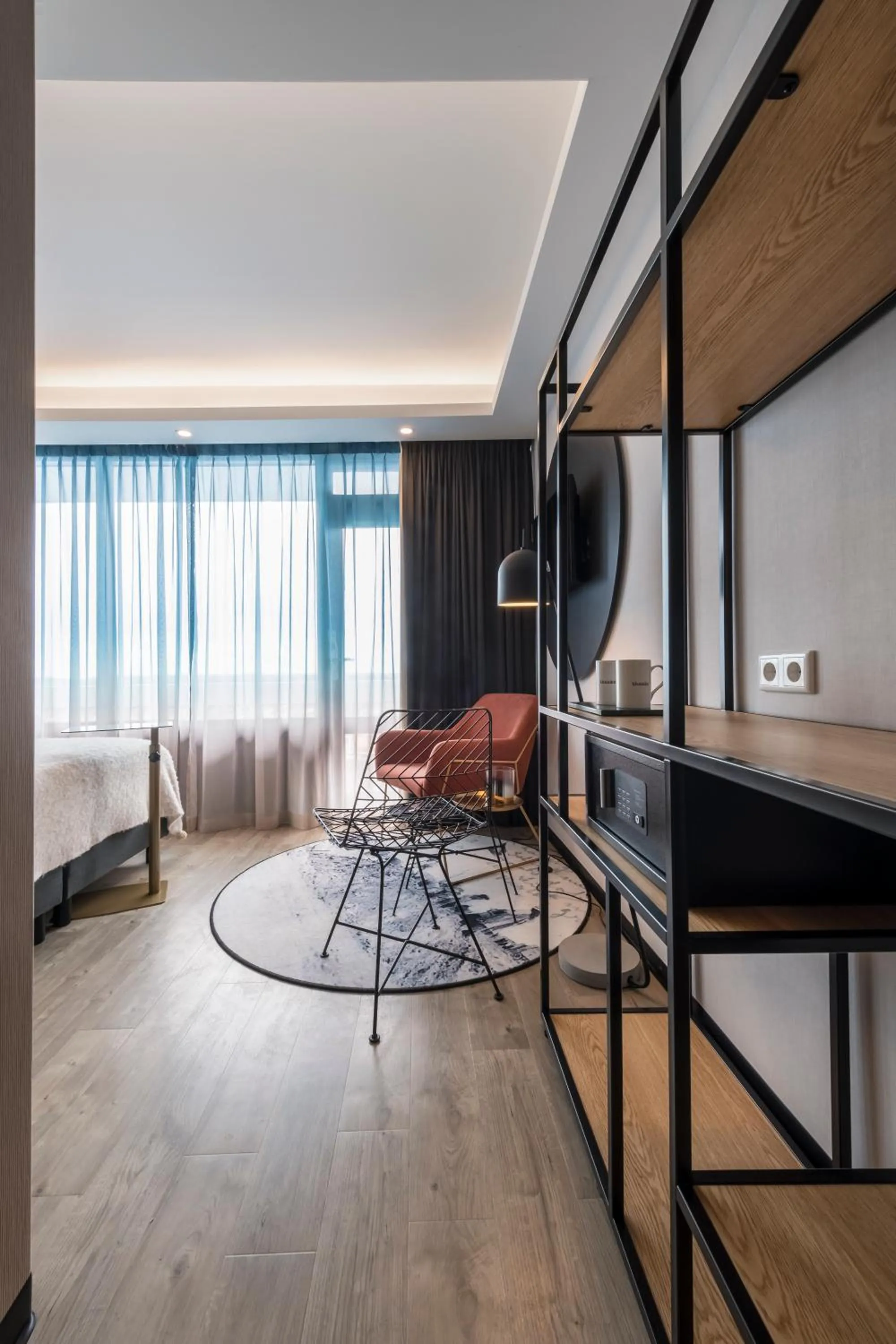 Living room, Bed in Palace Hotel Zandvoort