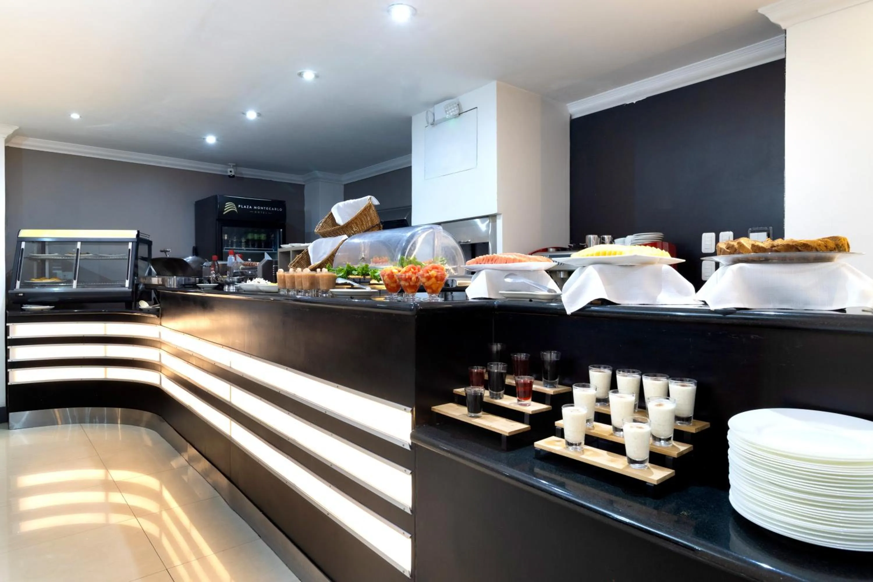 Buffet breakfast in Hotel Plaza Monte Carlo