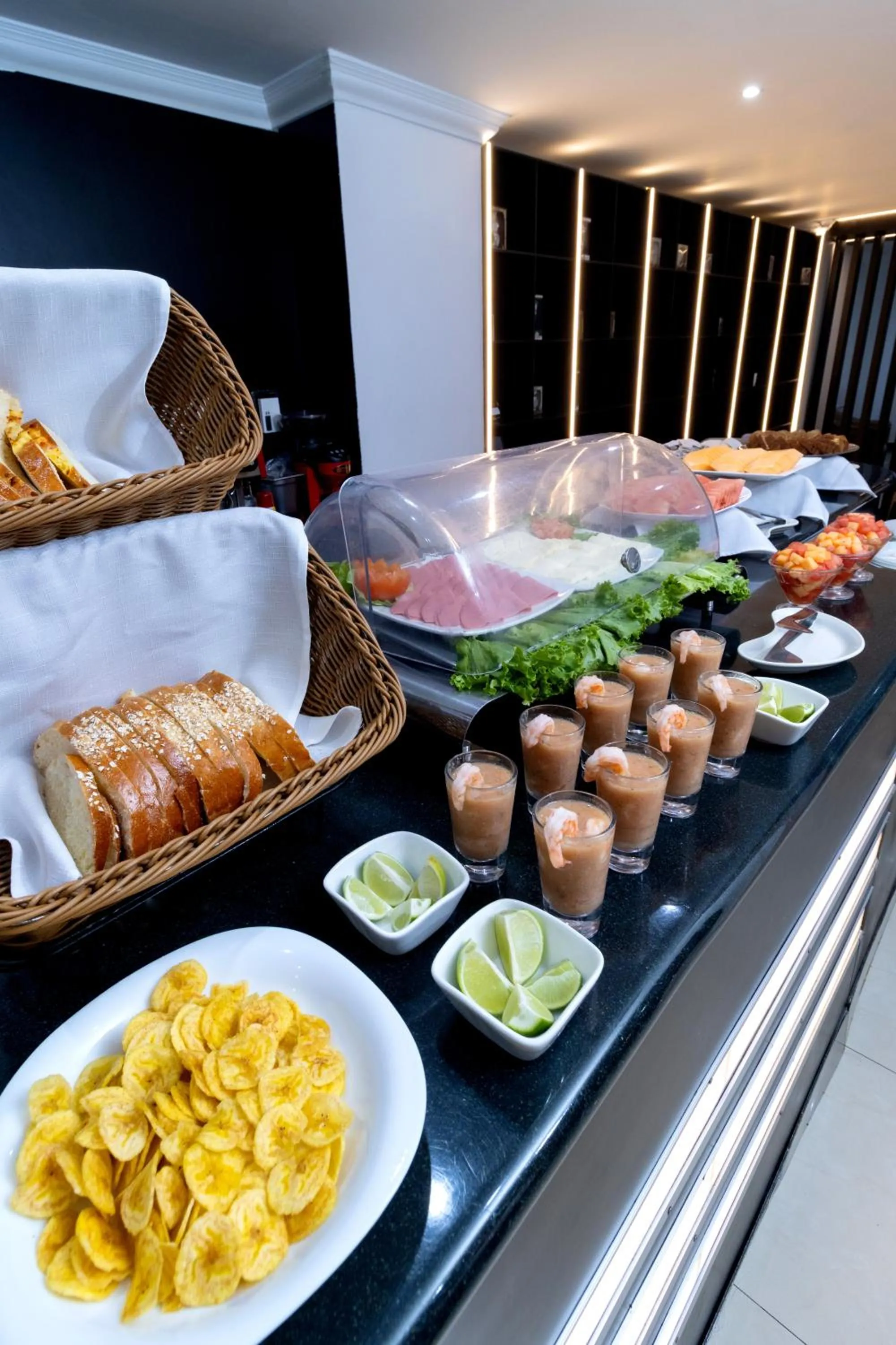 Buffet breakfast in Hotel Plaza Monte Carlo