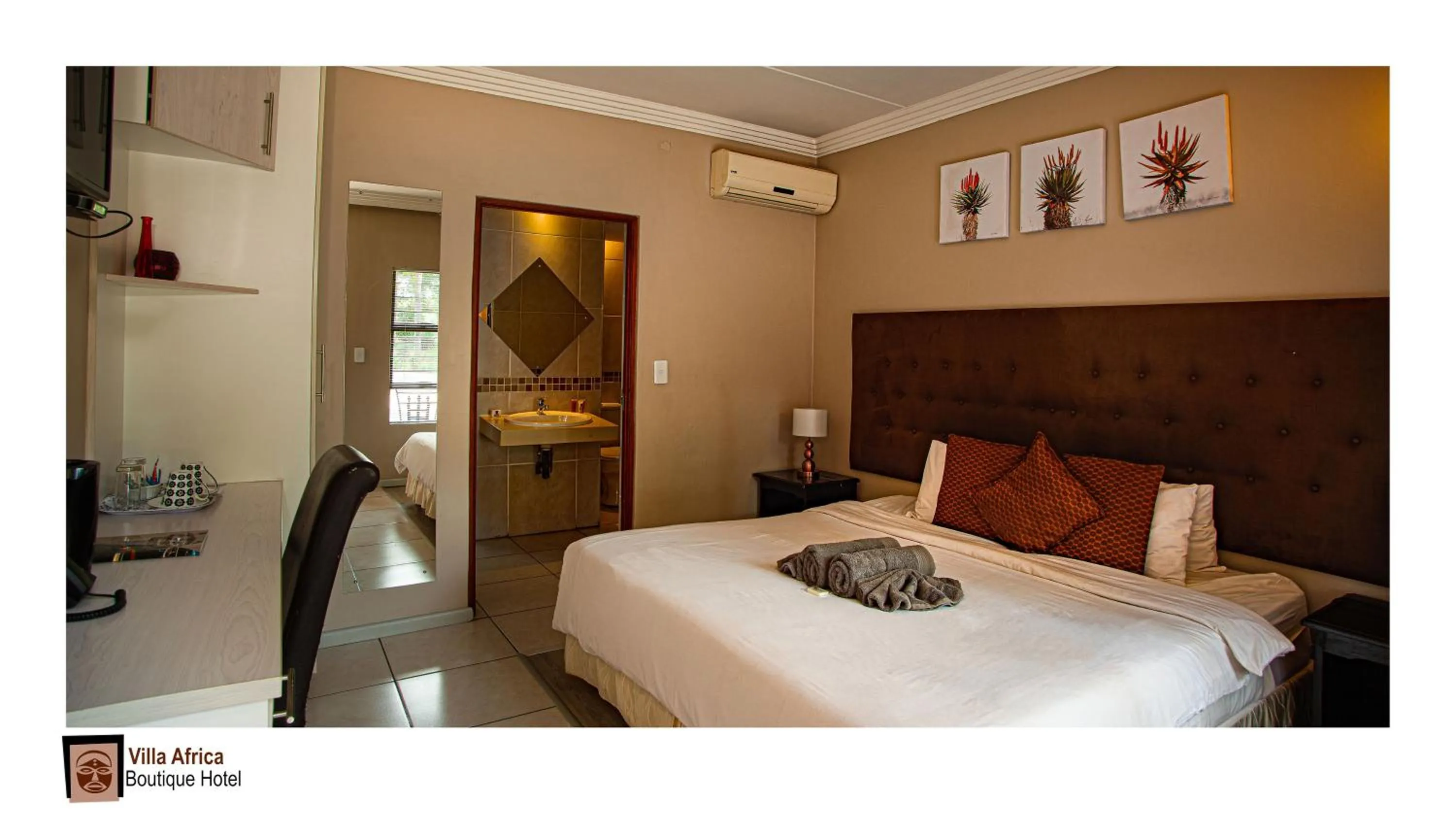 Bed in Villa Africa Boutique Hotel & Spa