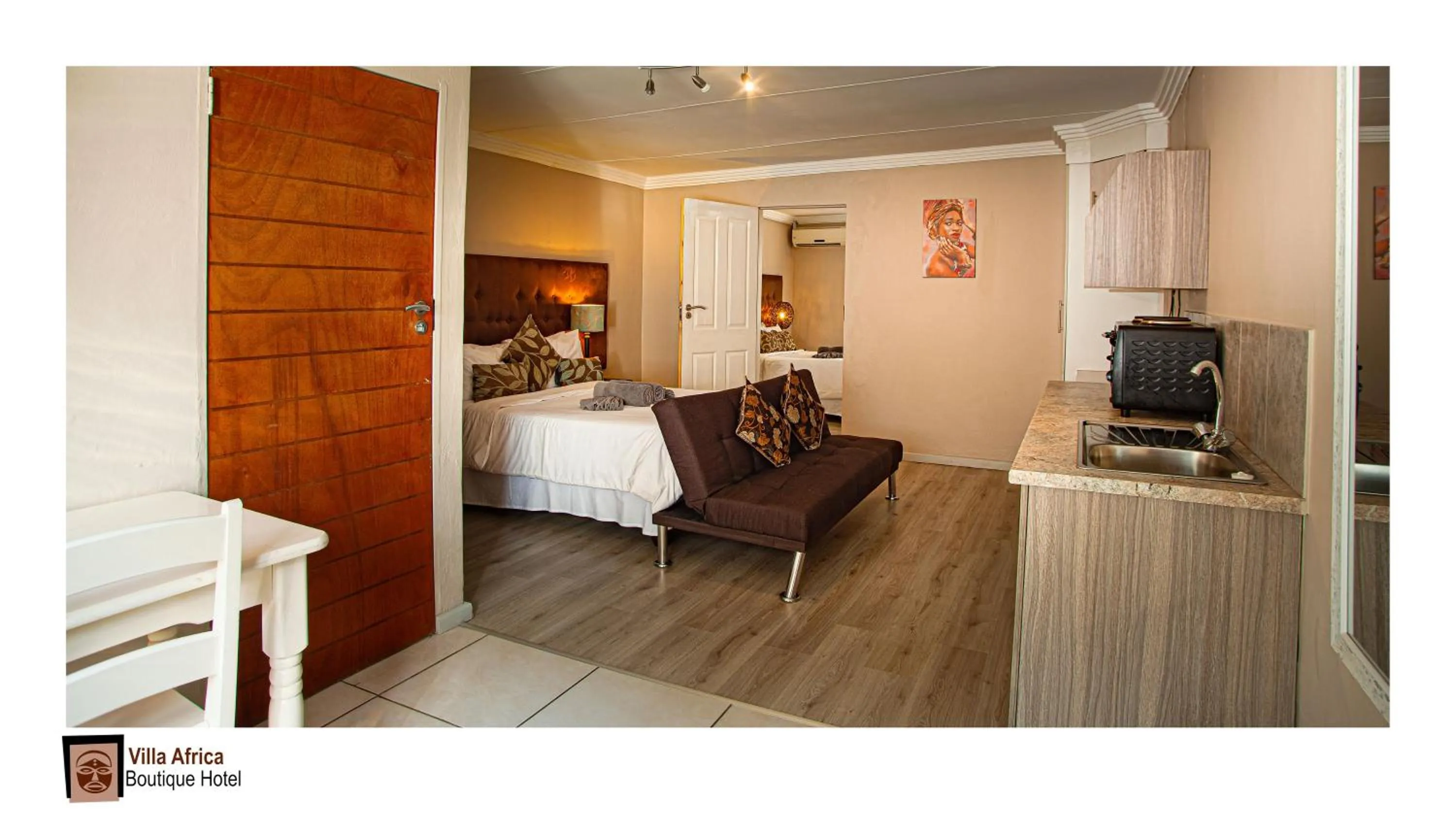 Bed in Villa Africa Boutique Hotel & Spa