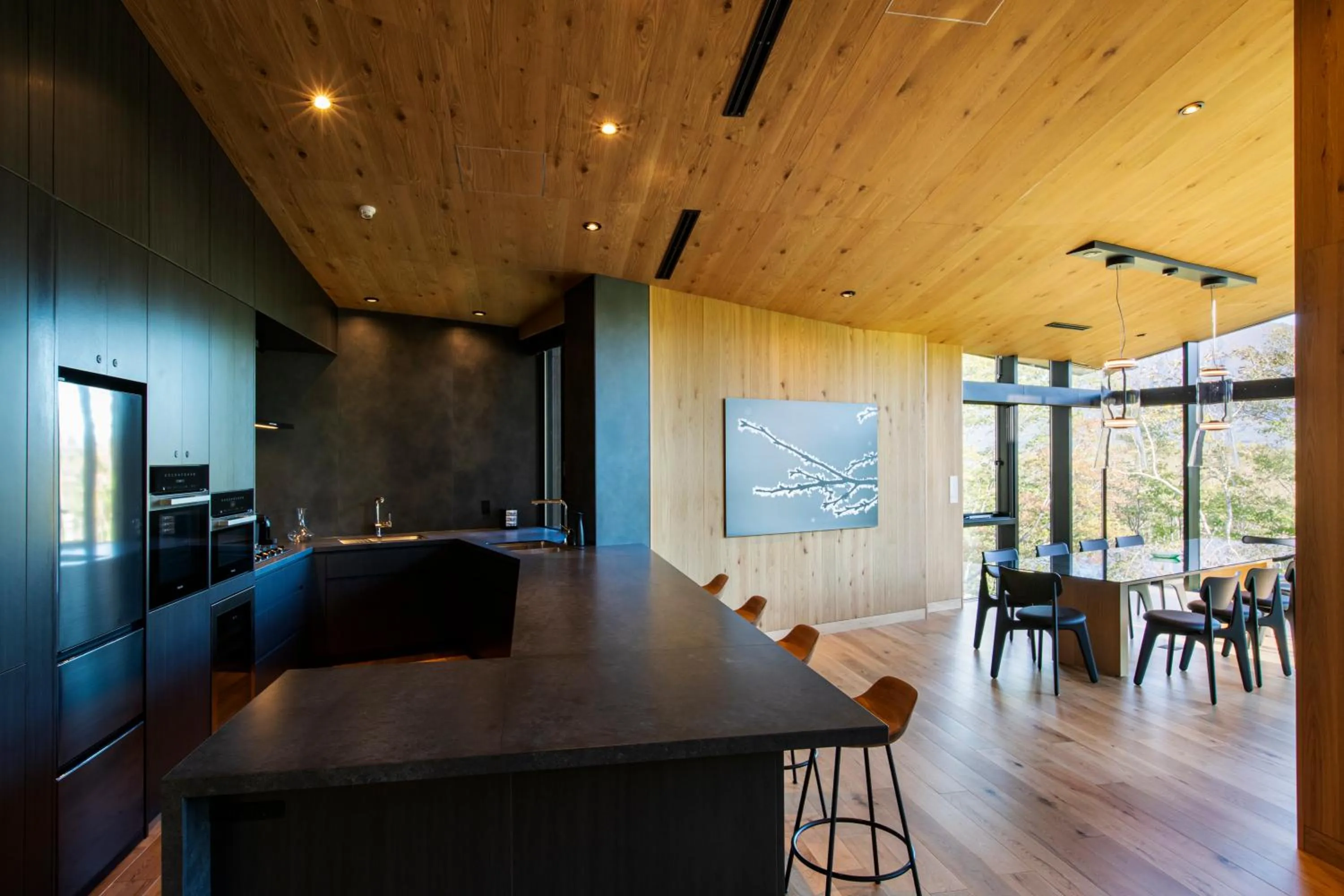 Kitchen or kitchenette in Tsubasa Chalet at Hanaridge