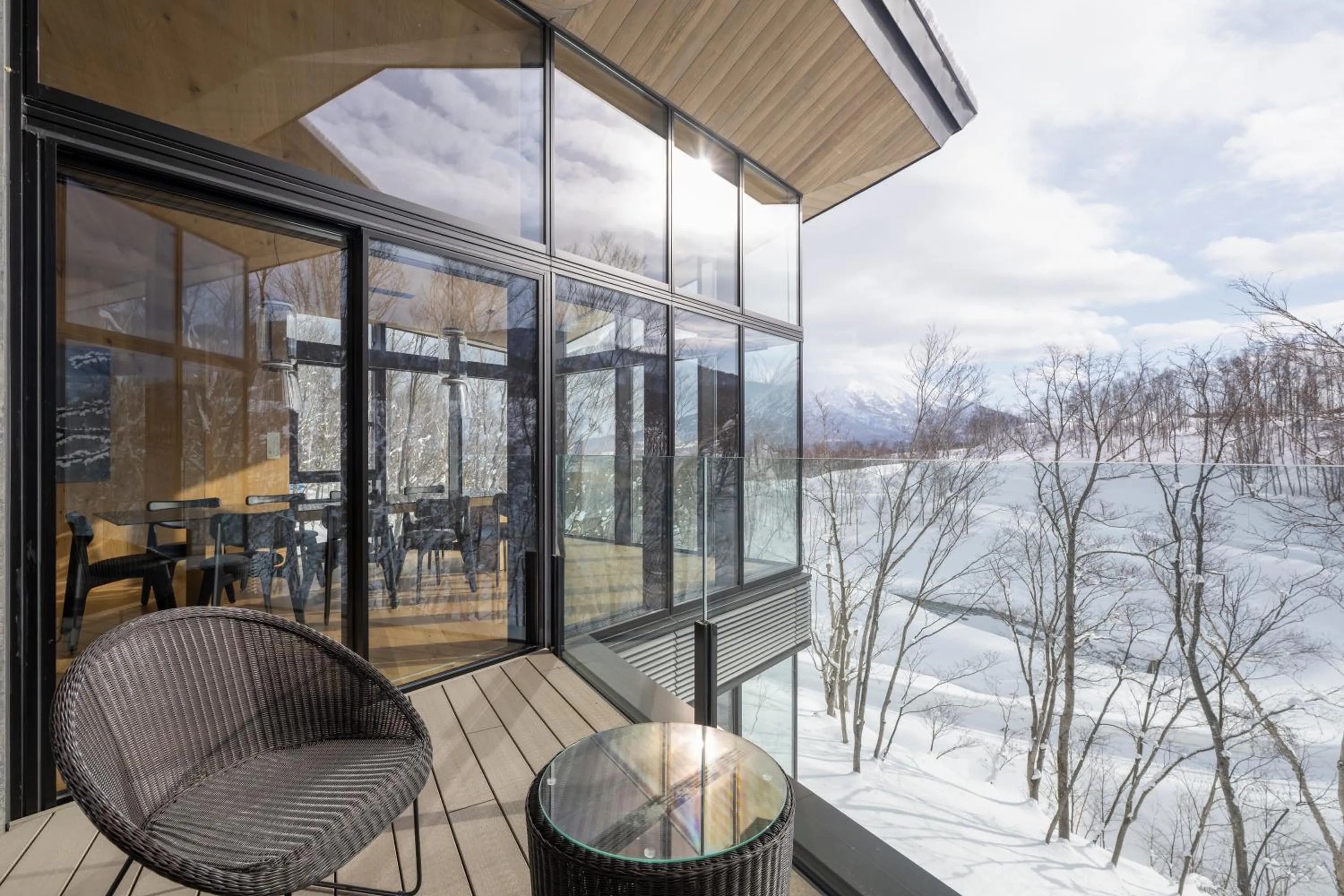 Patio in Tsubasa Chalet at Hanaridge