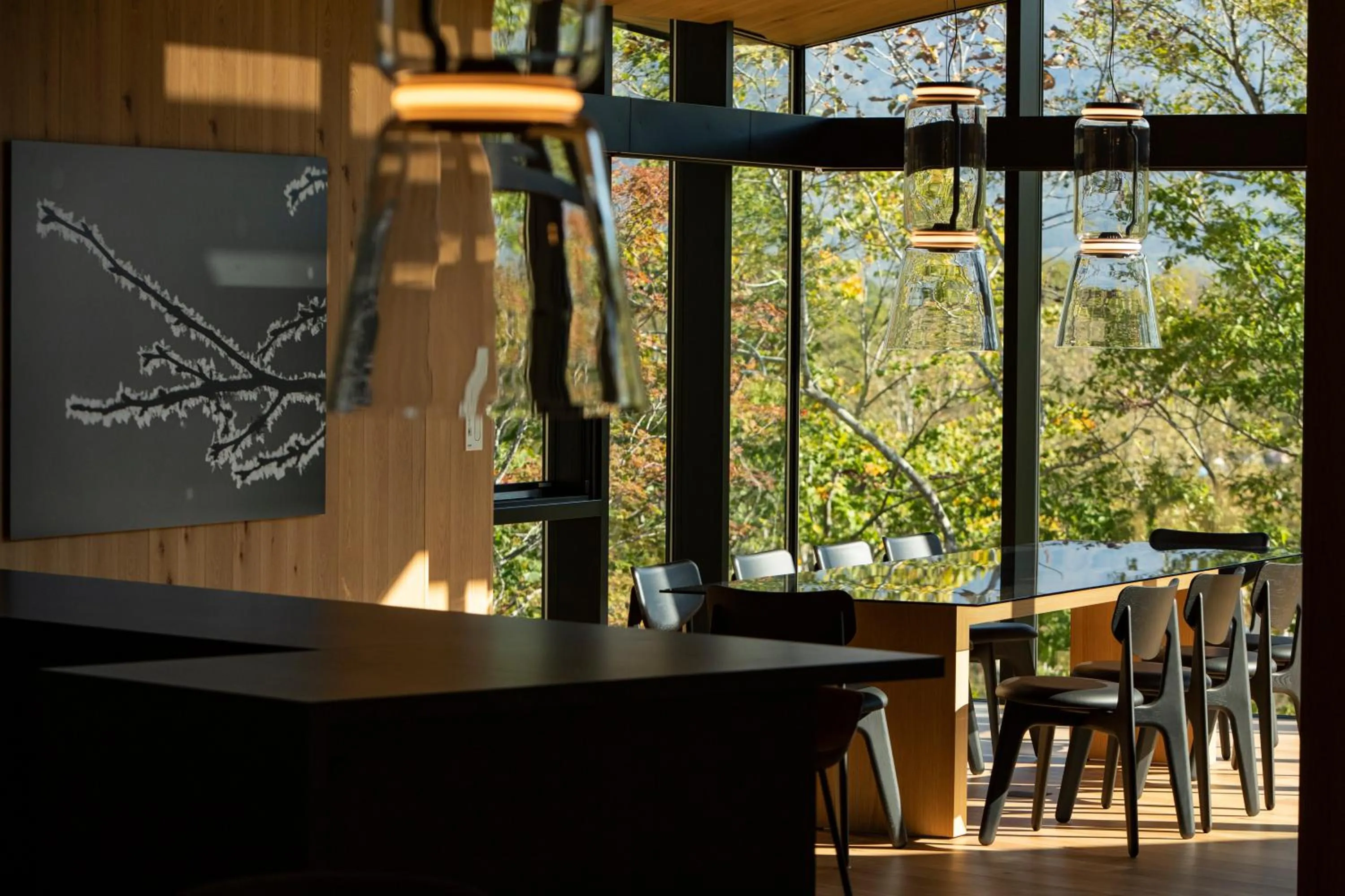 Dining area in Tsubasa Chalet at Hanaridge