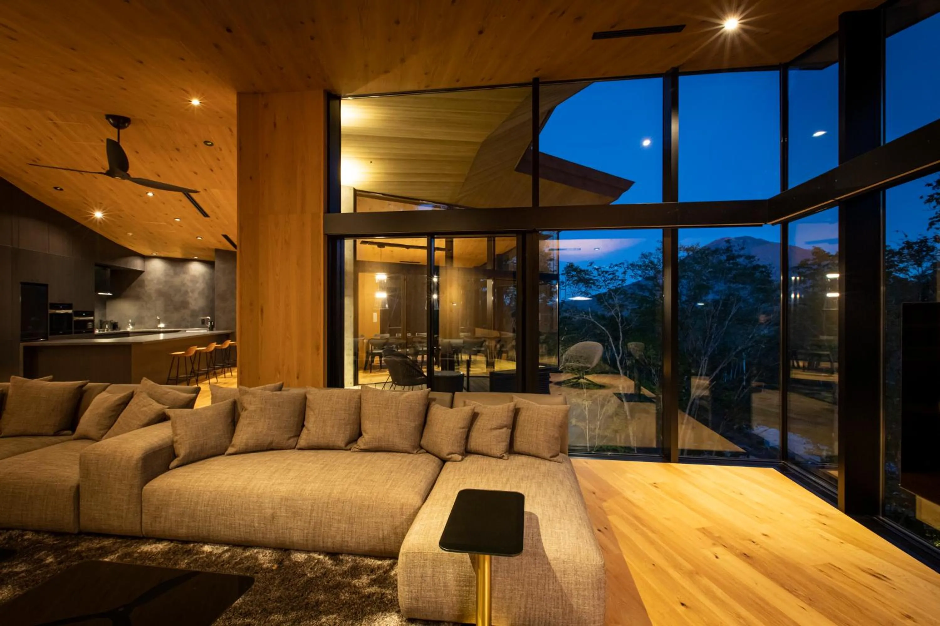 Living room in Tsubasa Chalet at Hanaridge