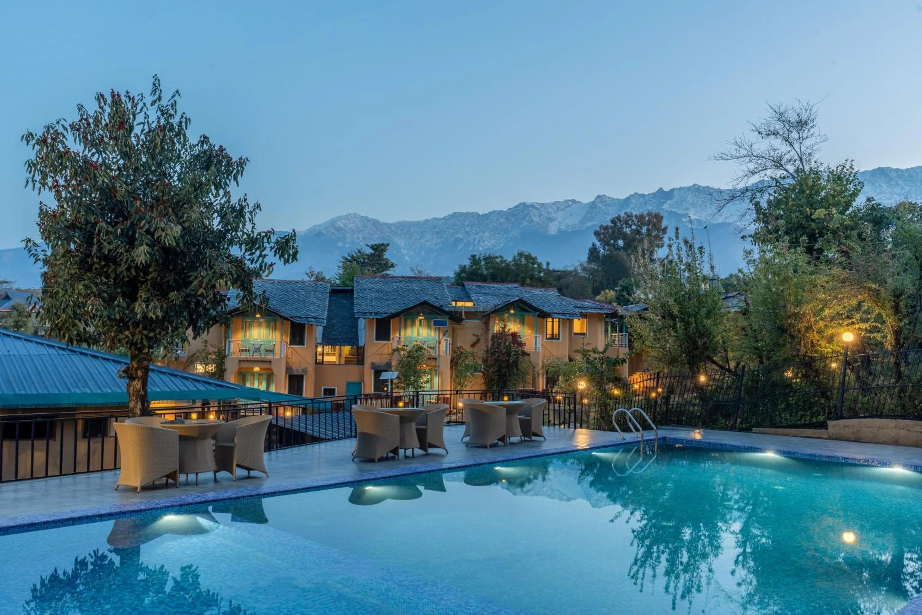 Swimming pool in Tree of Life Birdsong Chalets , Dharamshala