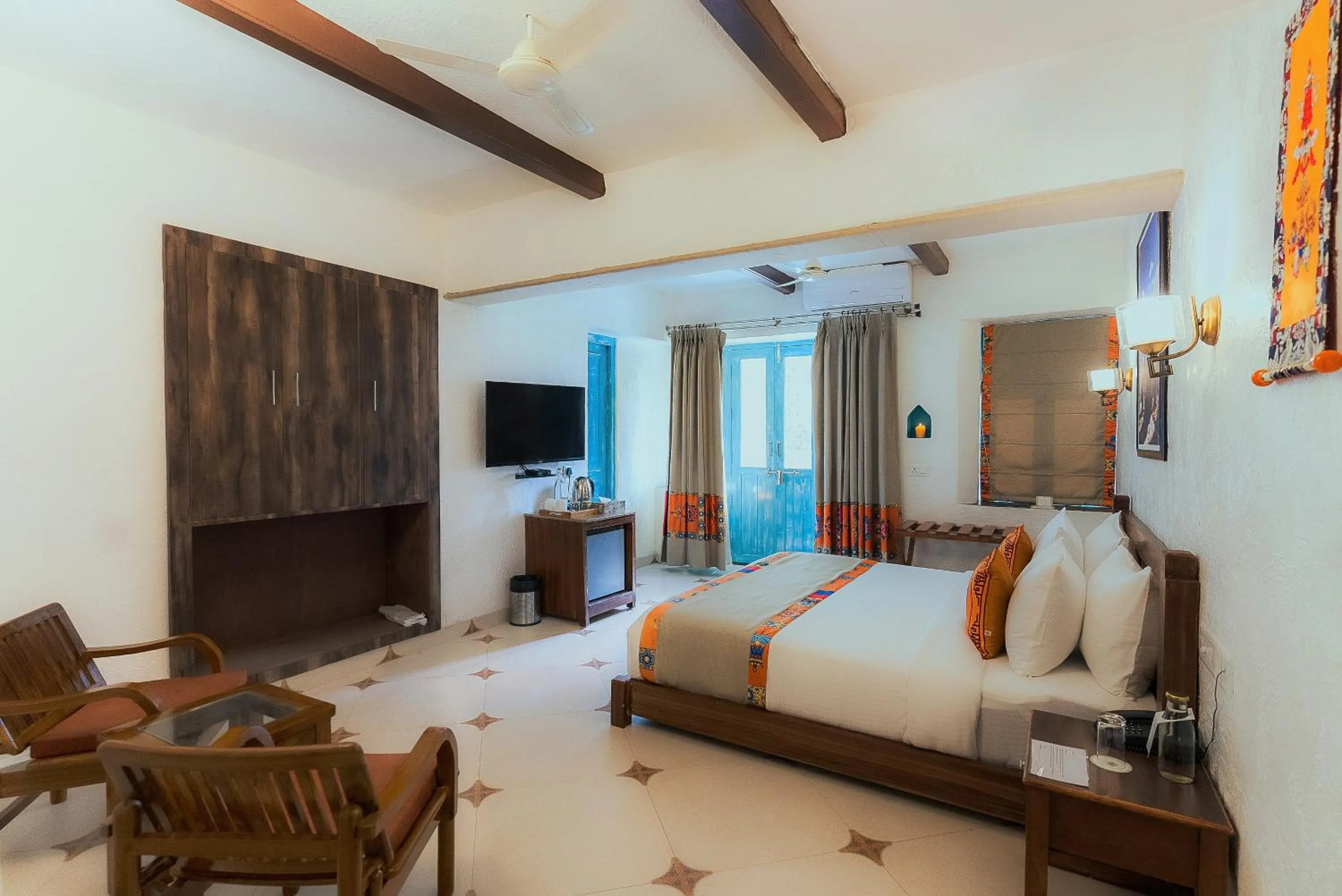 Photo of the whole room, Bed in Tree of Life Birdsong Chalets , Dharamshala