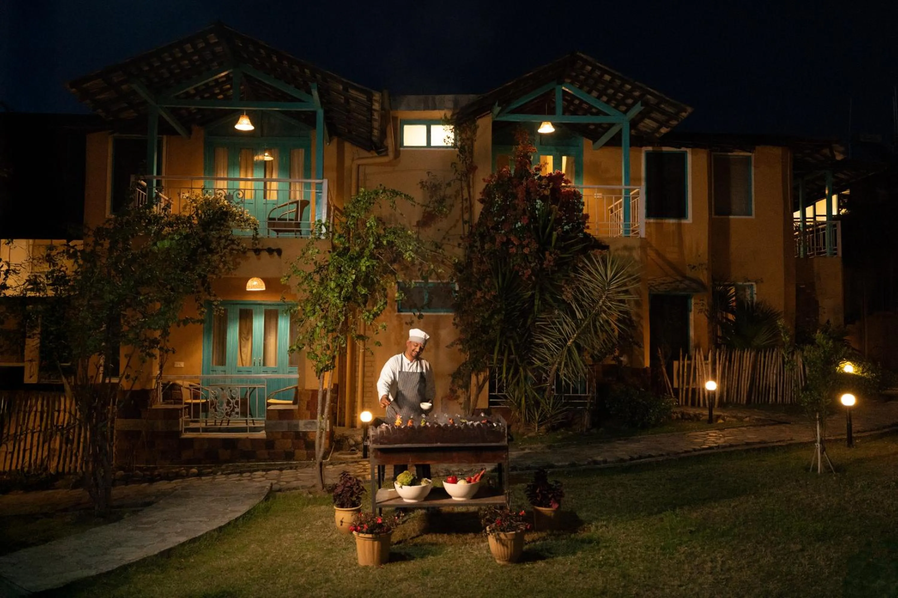 BBQ facilities in Tree of Life Birdsong Chalets , Dharamshala