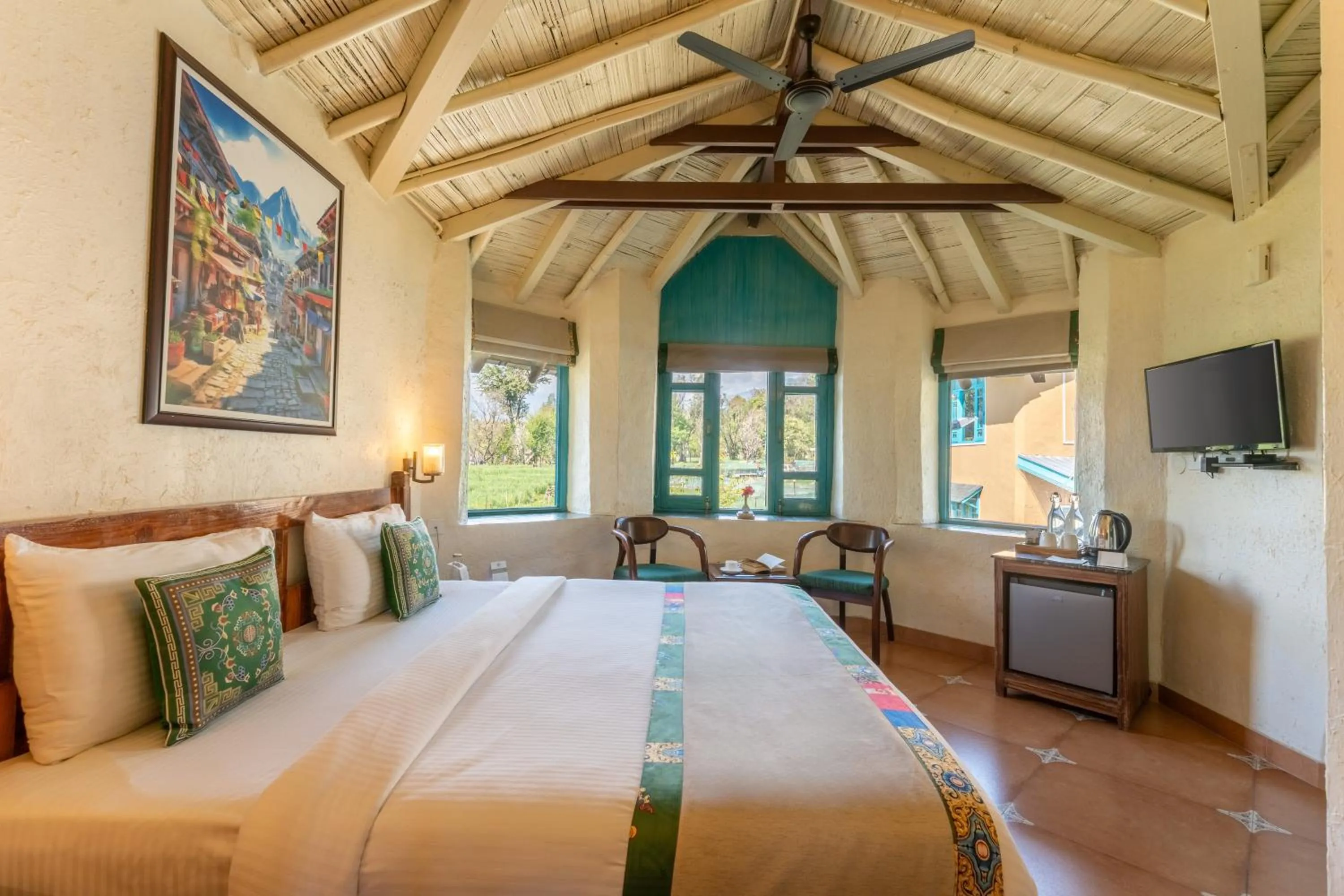 Bedroom, Bed in Tree of Life Birdsong Chalets , Dharamshala