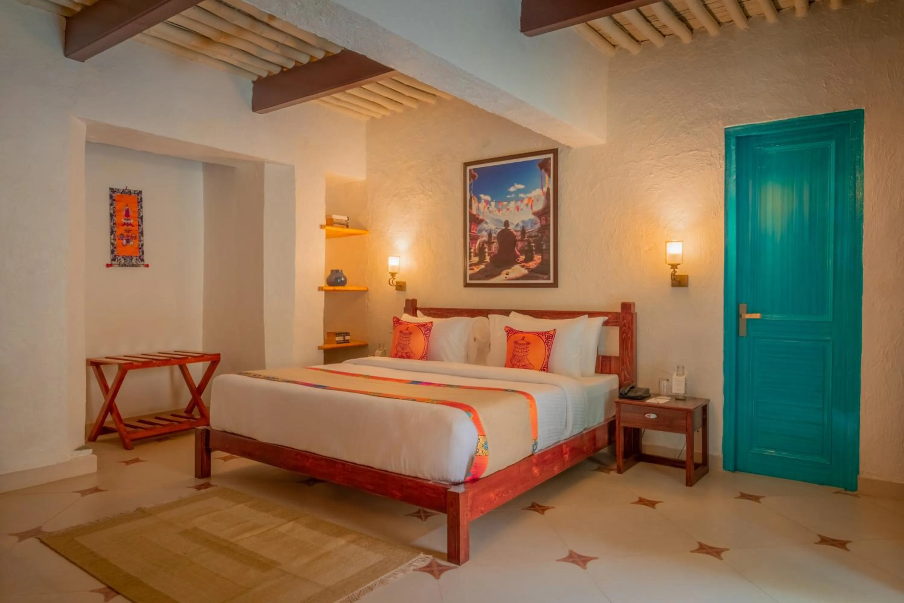 Bedroom, Bed in Tree of Life Birdsong Chalets , Dharamshala