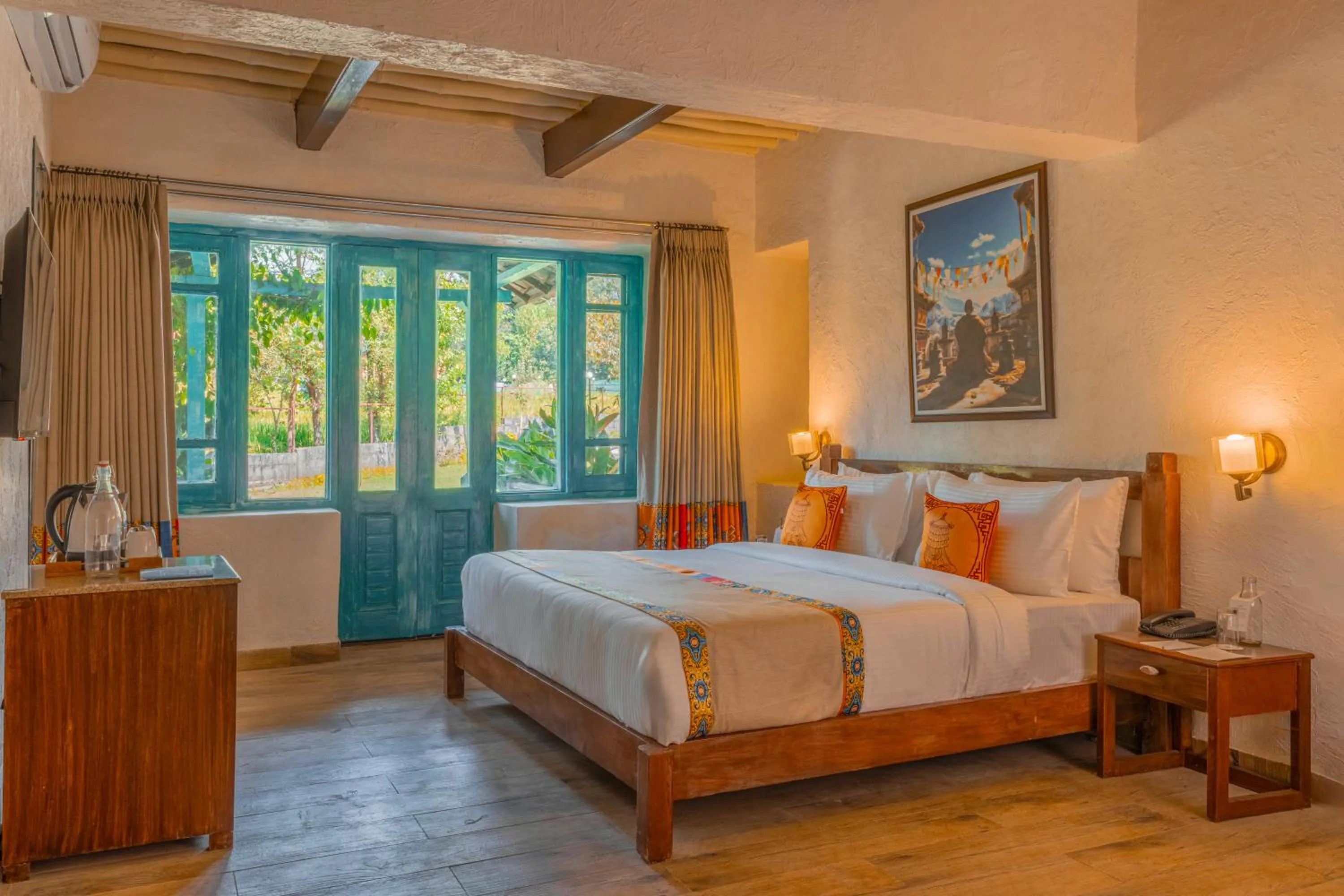 Bedroom, Bed in Tree of Life Birdsong Chalets , Dharamshala