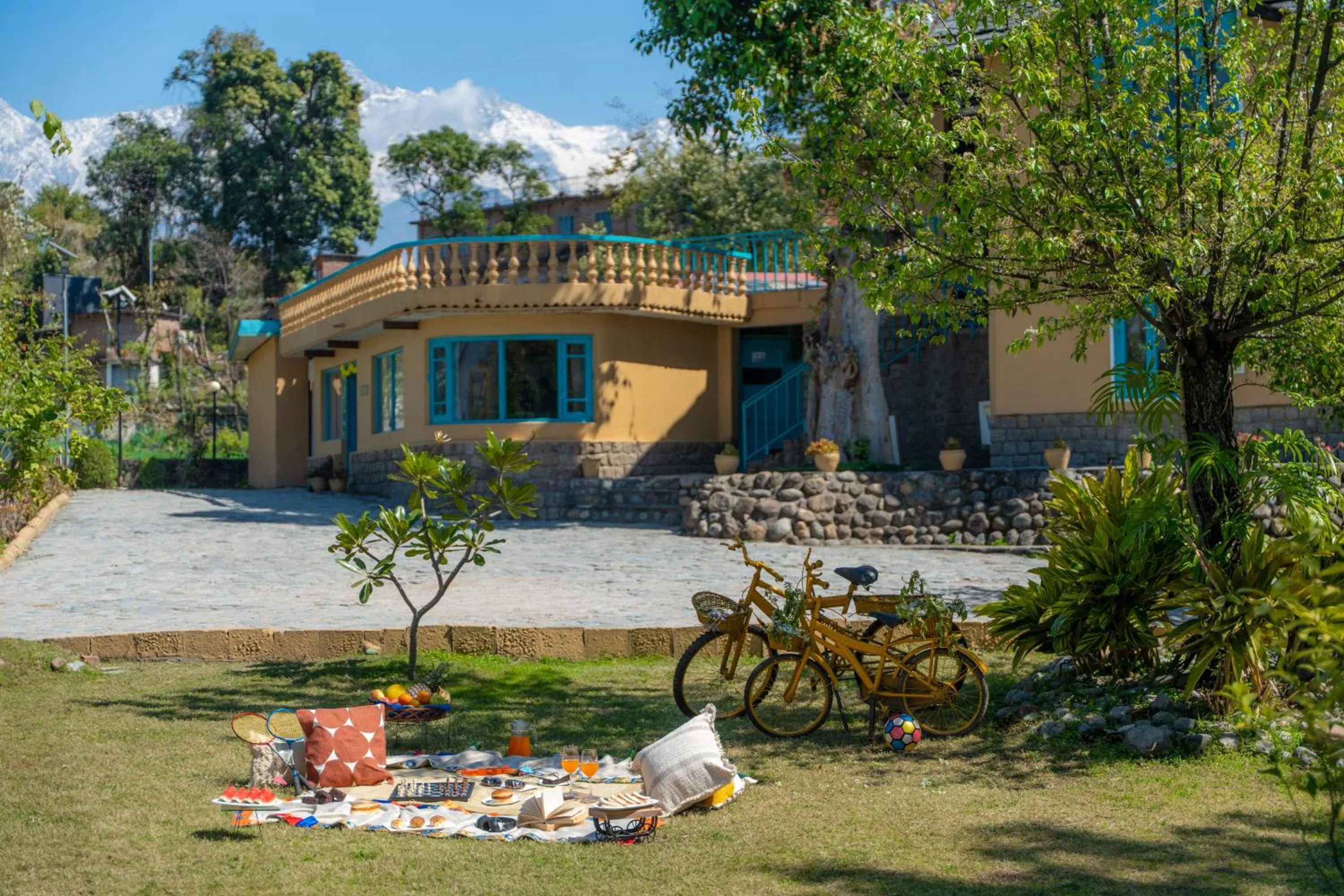 Children play ground in Tree of Life Birdsong Chalets , Dharamshala
