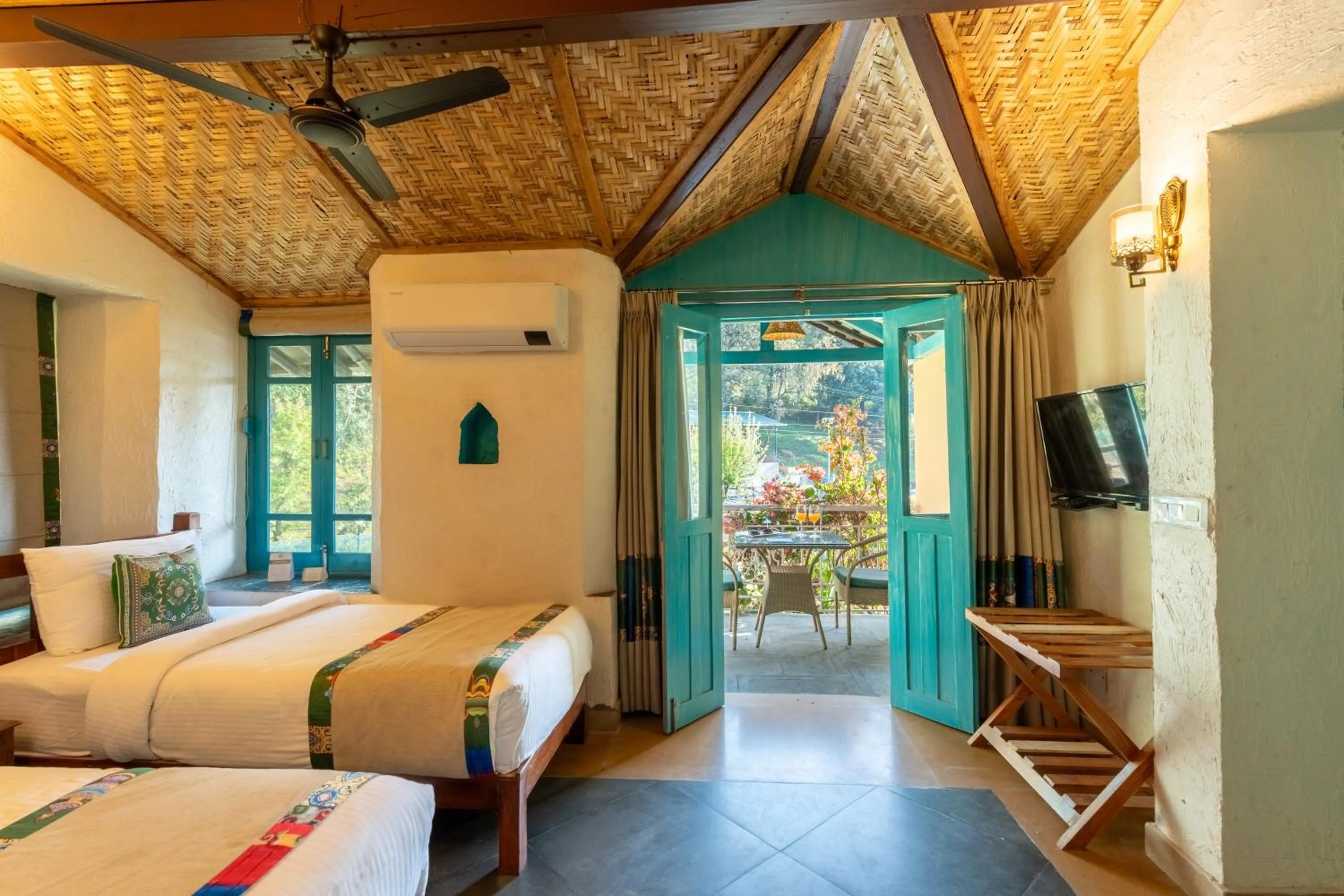 Bedroom, Bed in Tree of Life Birdsong Chalets , Dharamshala