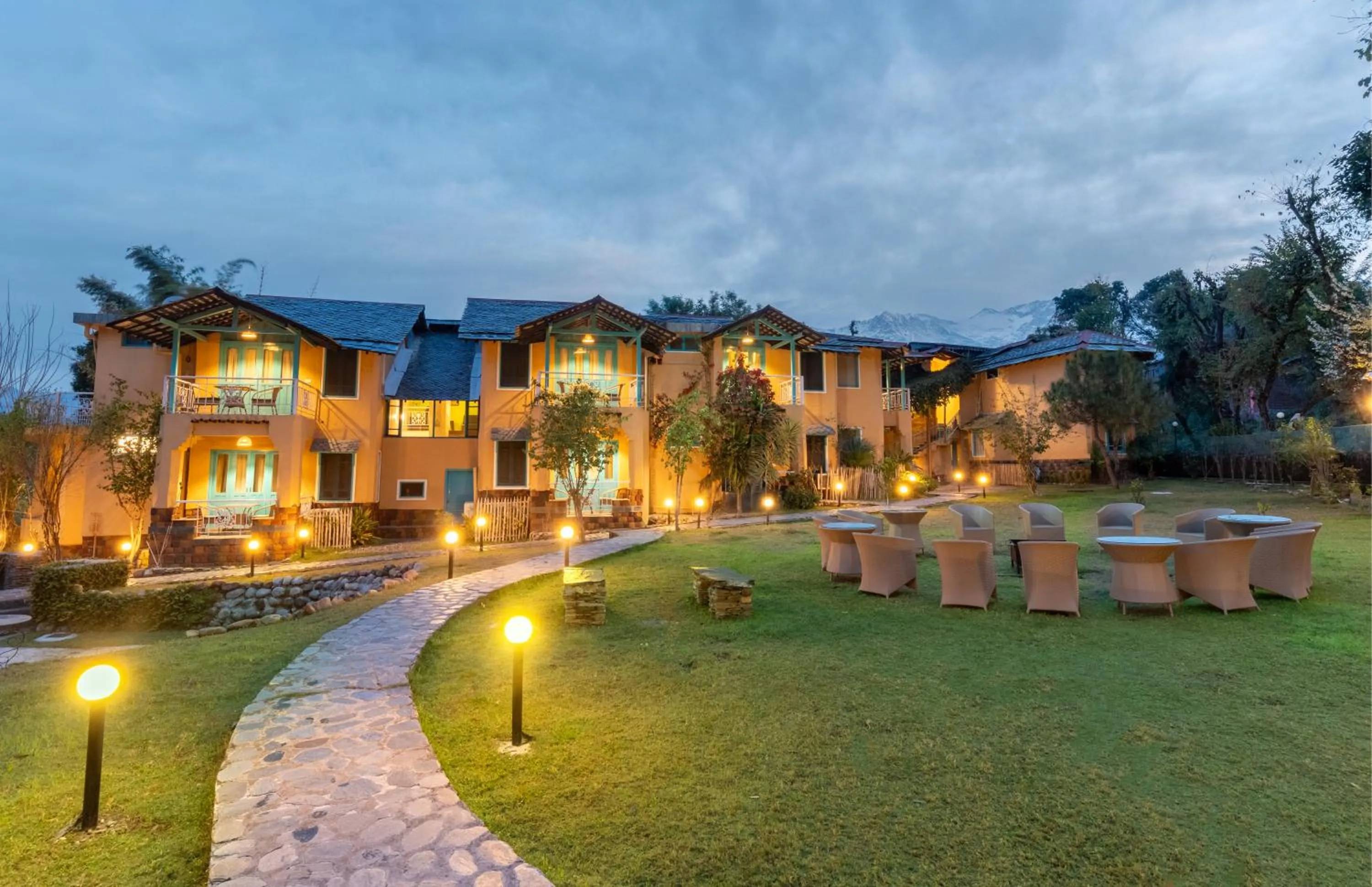 Facade/entrance in Tree of Life Birdsong Chalets , Dharamshala