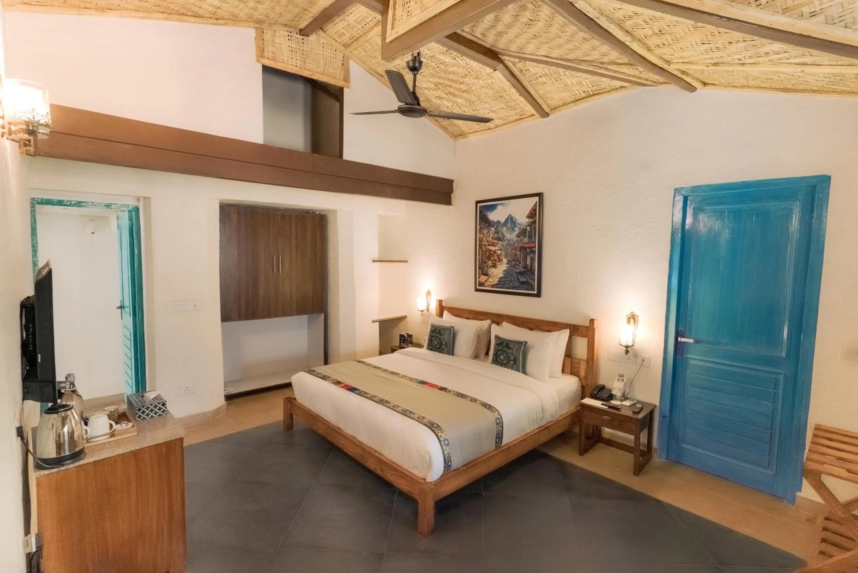 Bedroom, Bed in Tree of Life Birdsong Chalets , Dharamshala