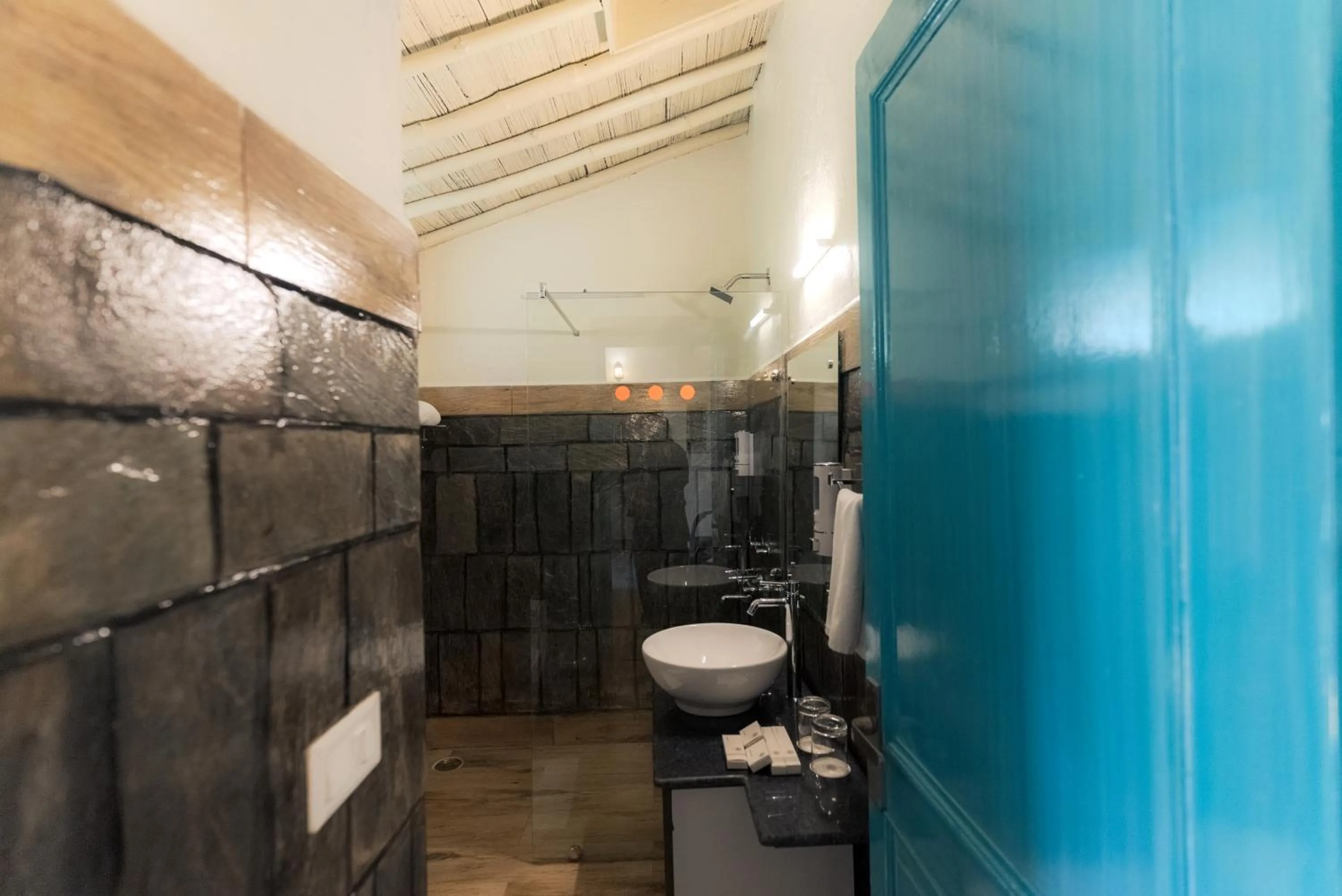 Bathroom in Tree of Life Birdsong Chalets , Dharamshala