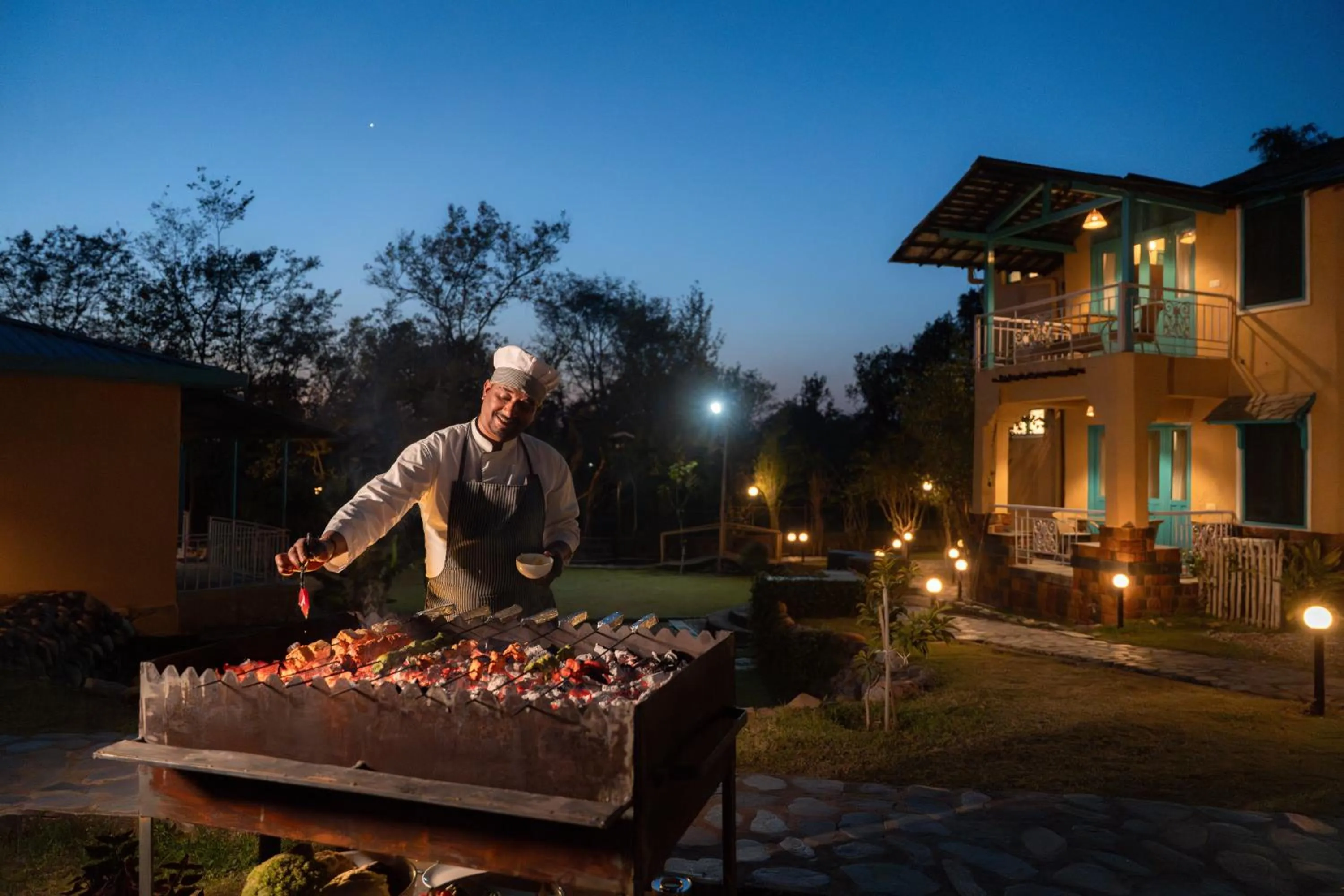 BBQ facilities in Tree of Life Birdsong Chalets , Dharamshala