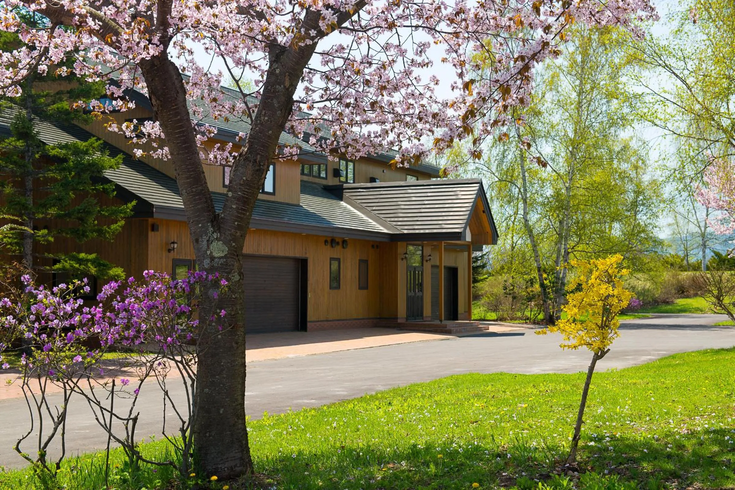 Garden in Lakehouse At Toyako