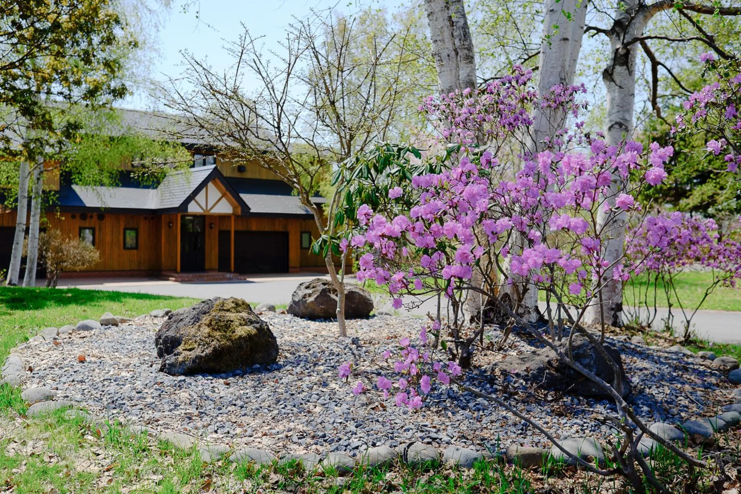 Garden in Lakehouse At Toyako