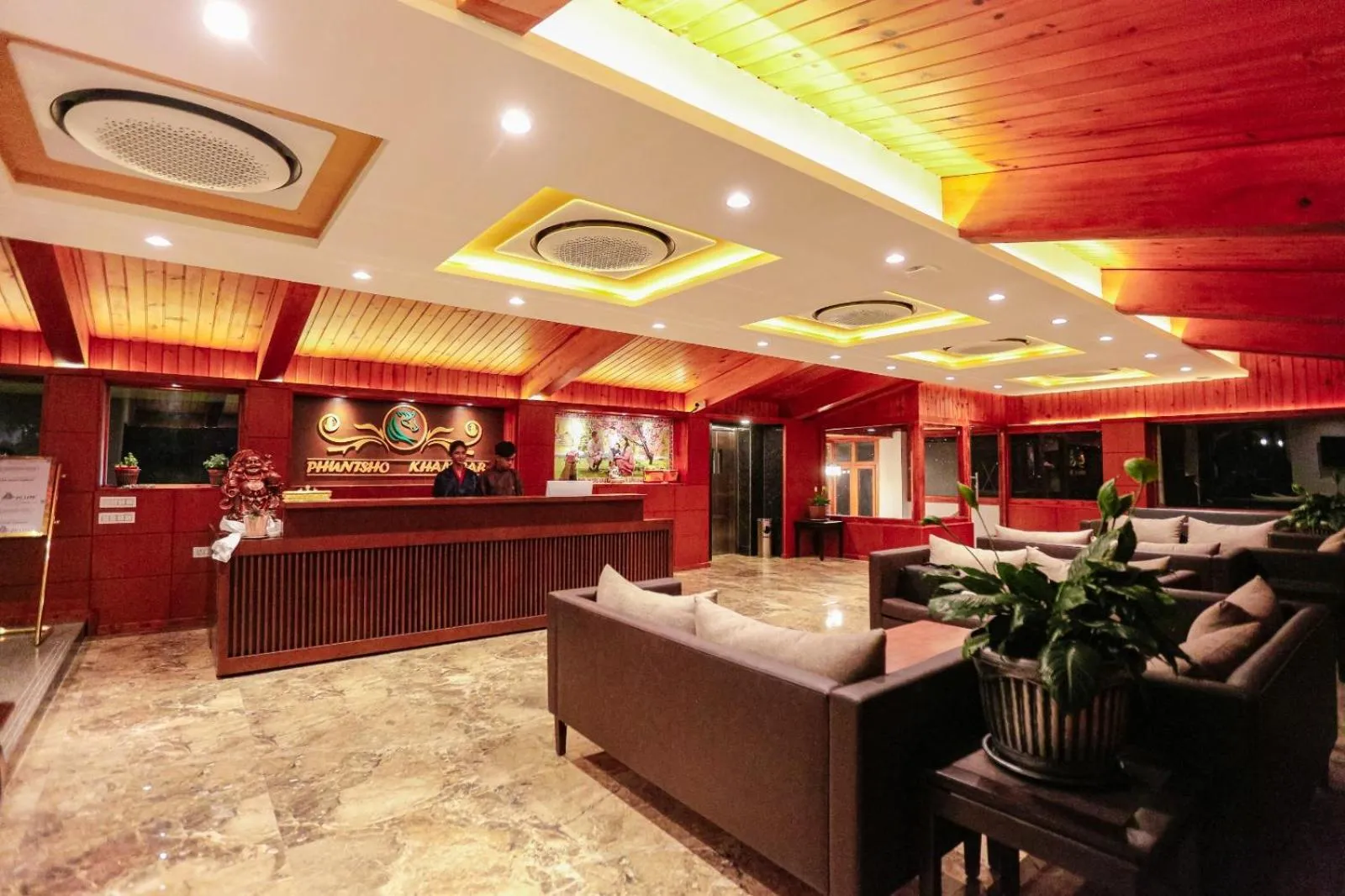 Lobby or reception in Phuntsho Khangsar Hotel