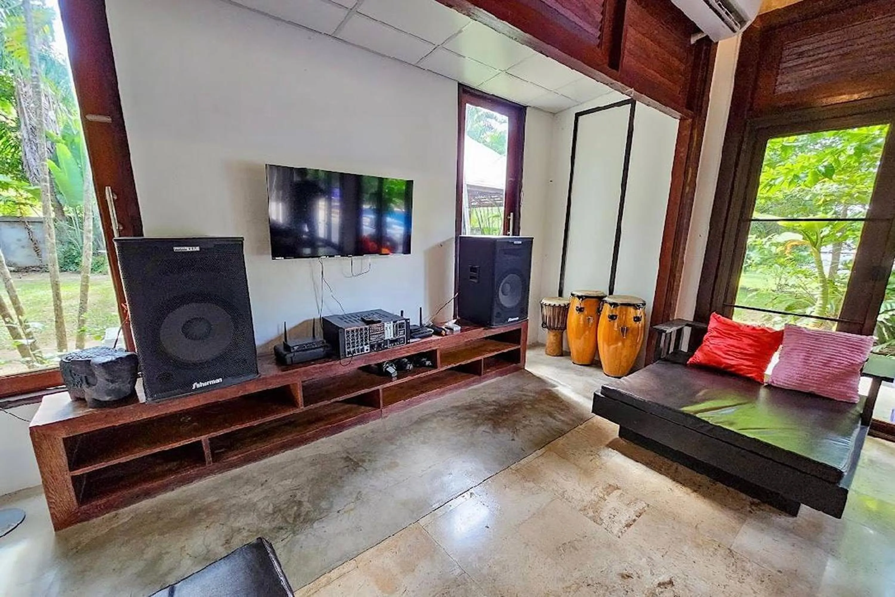 Seating area in SS pool villa hills
