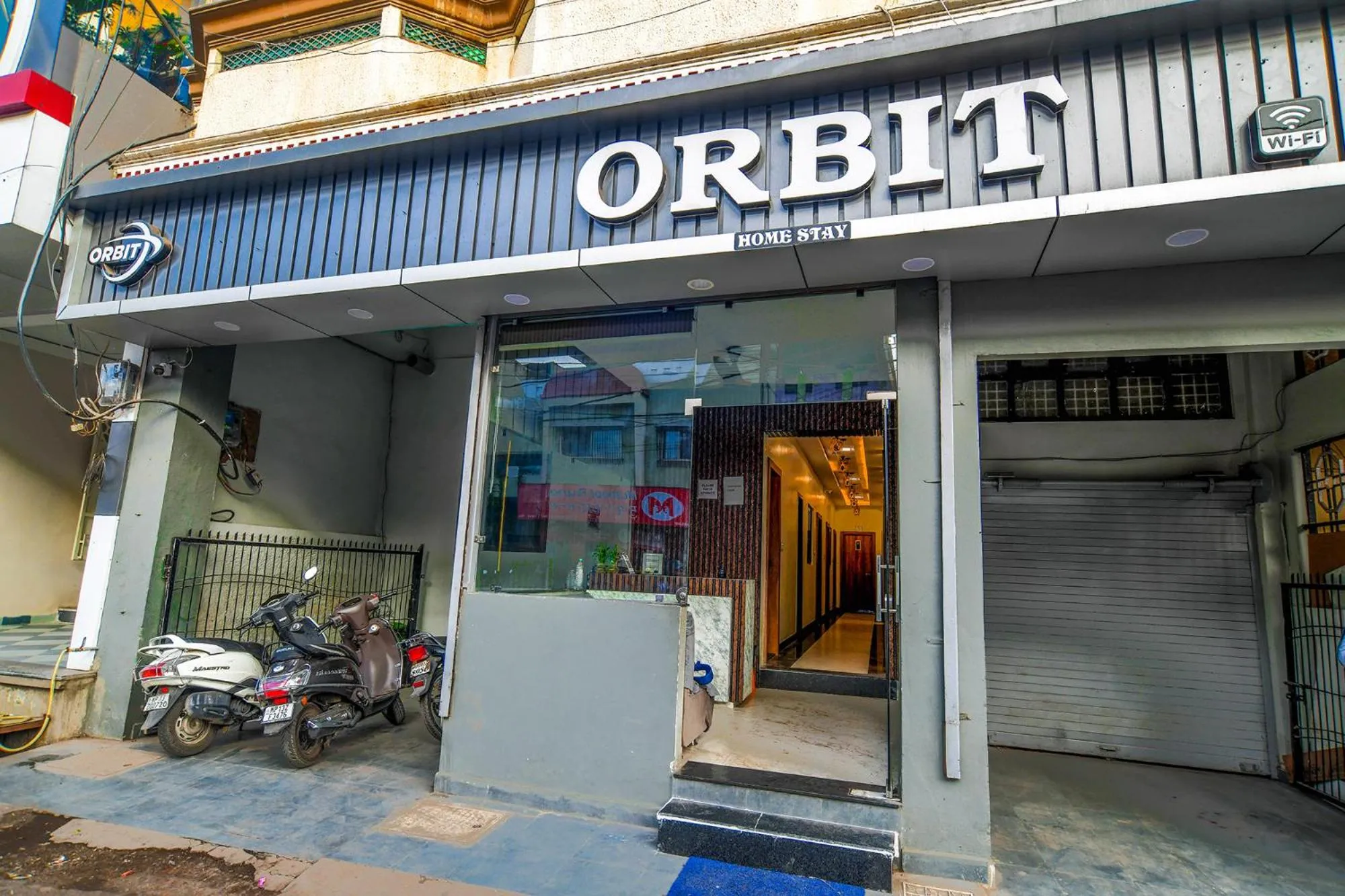 Facade/entrance in FabHotel Orbit Homestay
