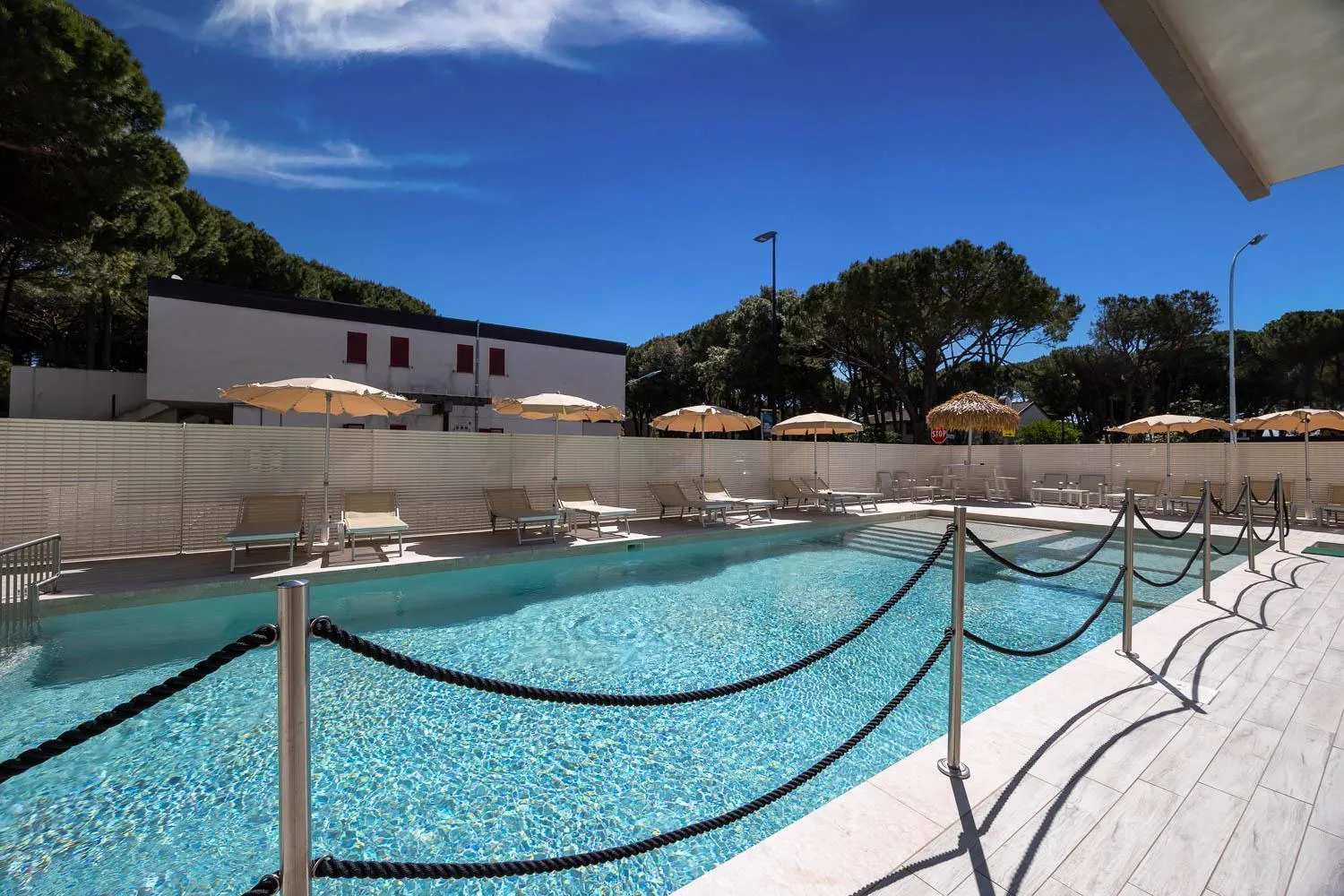 Pool view in Hotel Picobello Pineta