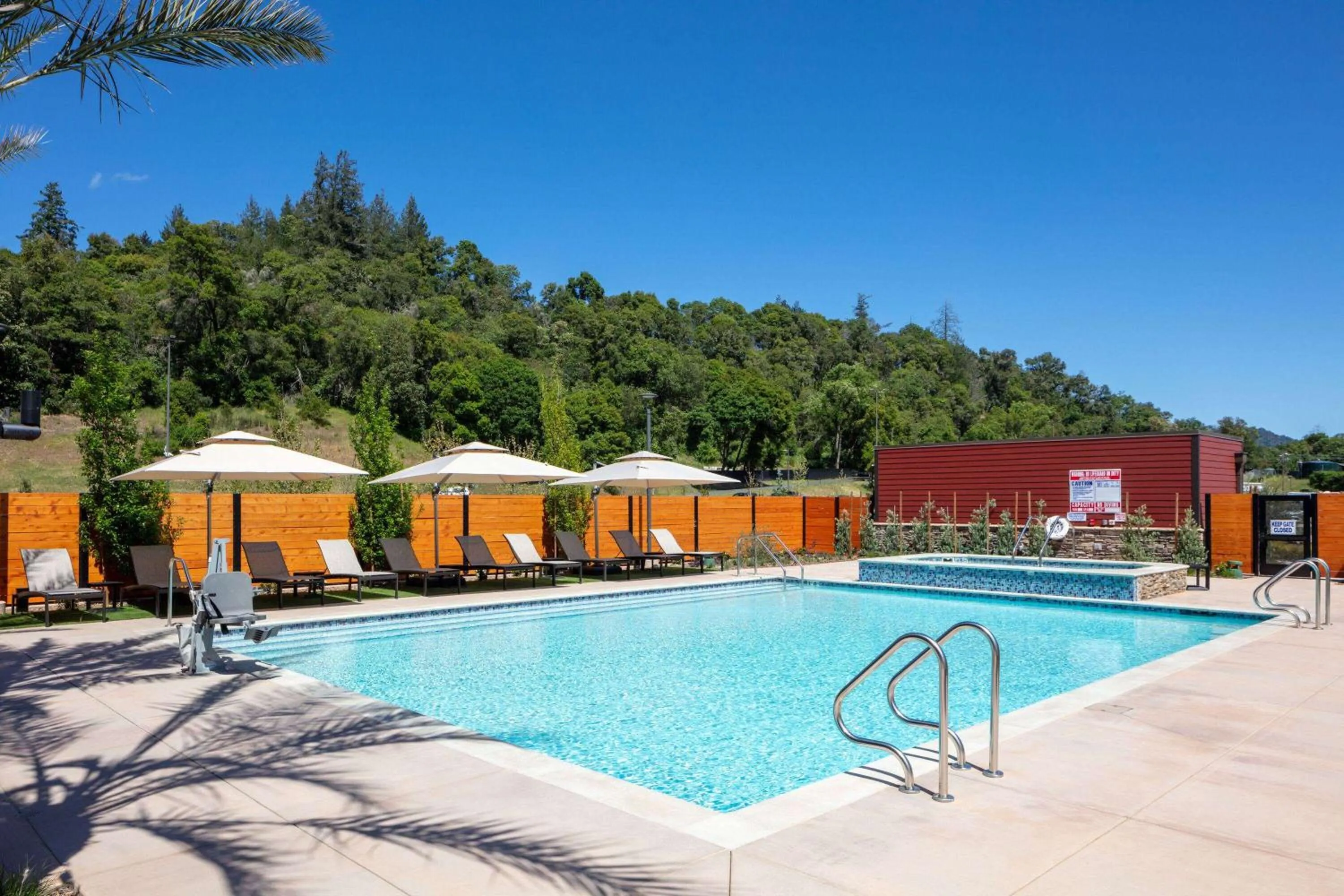 Pool view in Wyndham Garden Redwood Valley - Ukiah