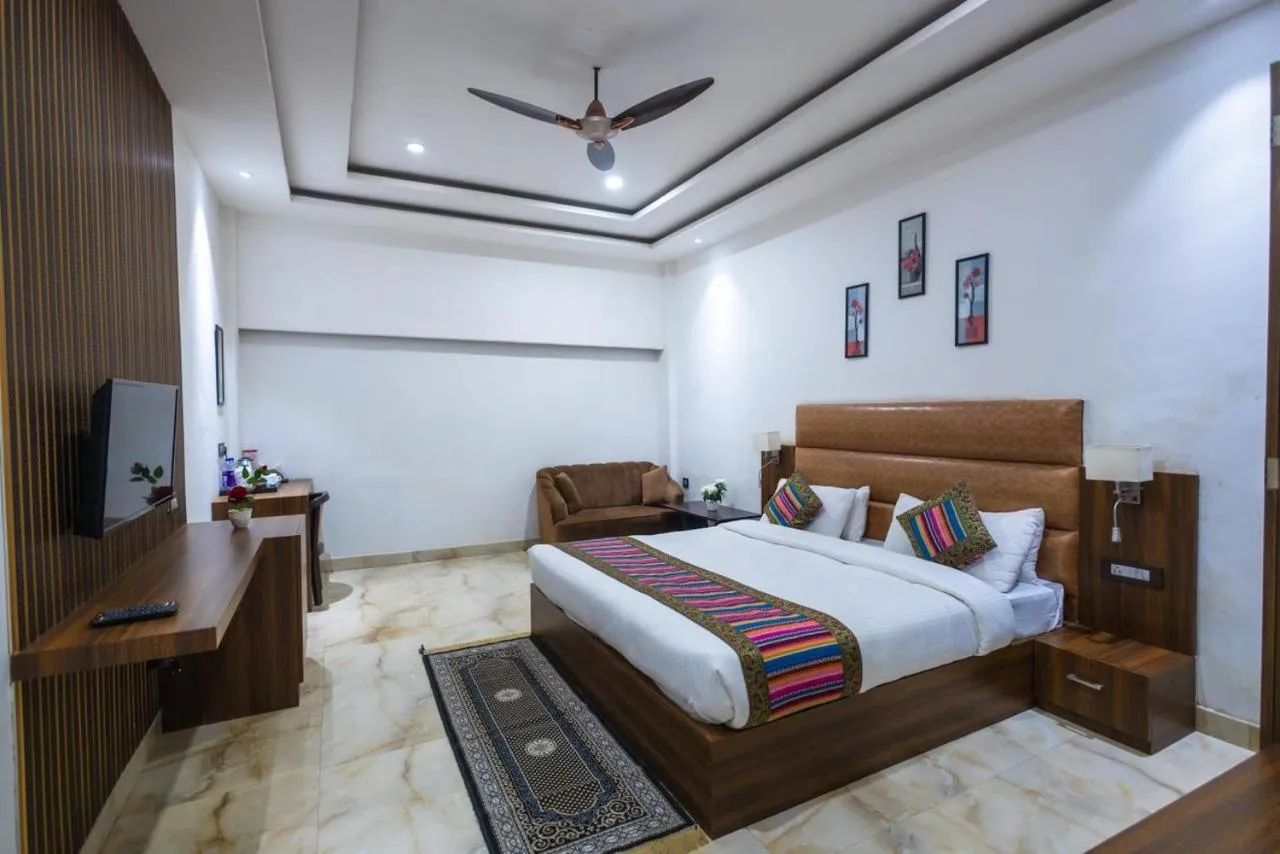 Bed in Hotel Kalawati Palace