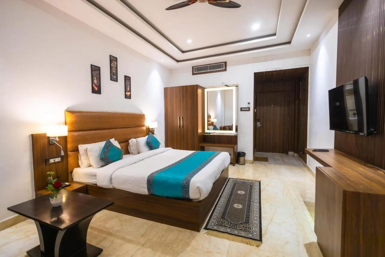 Bed in Hotel Kalawati Palace
